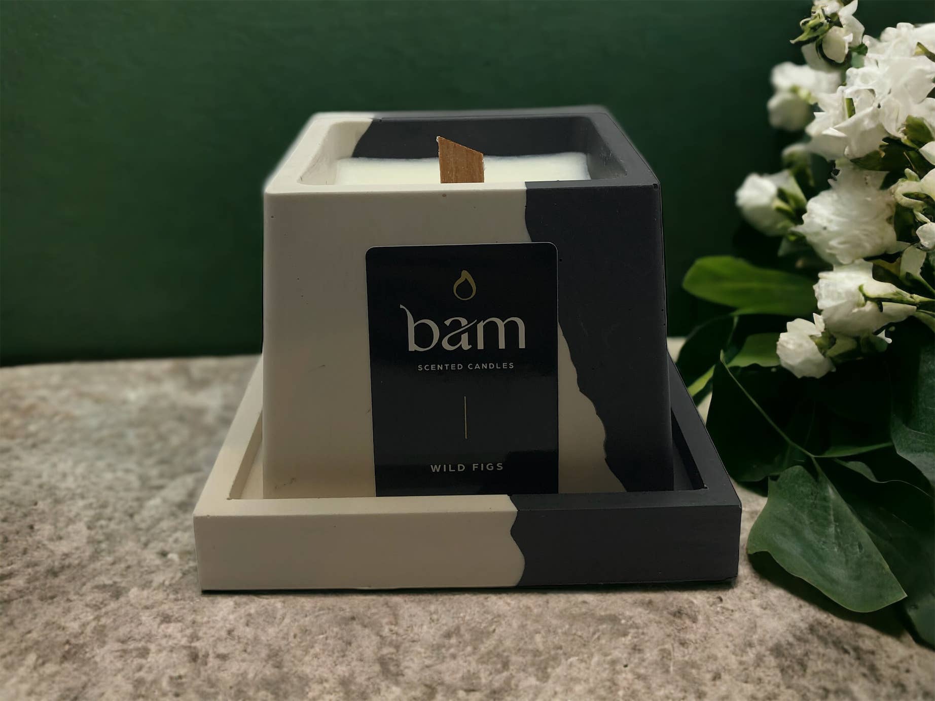 BAM - FIGUES SAUVAGES bougie parfumée - Collection SQUARE