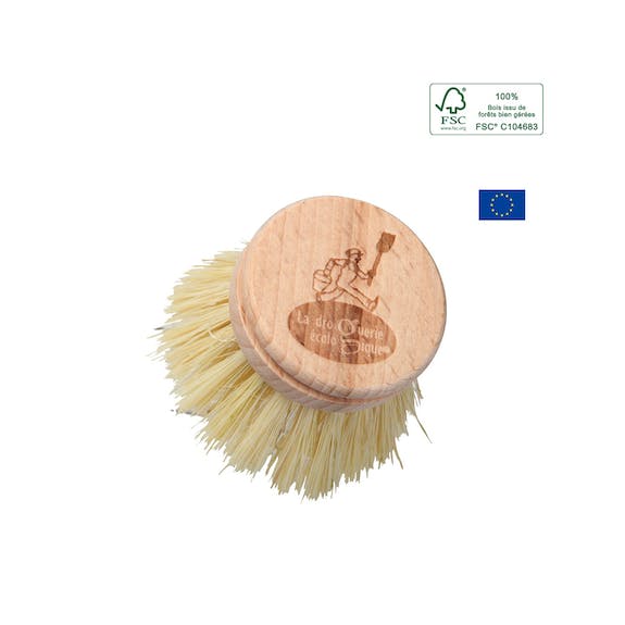 Recharge Brosse Vaisselle Fibres Naturelles Bois - La Droguerie