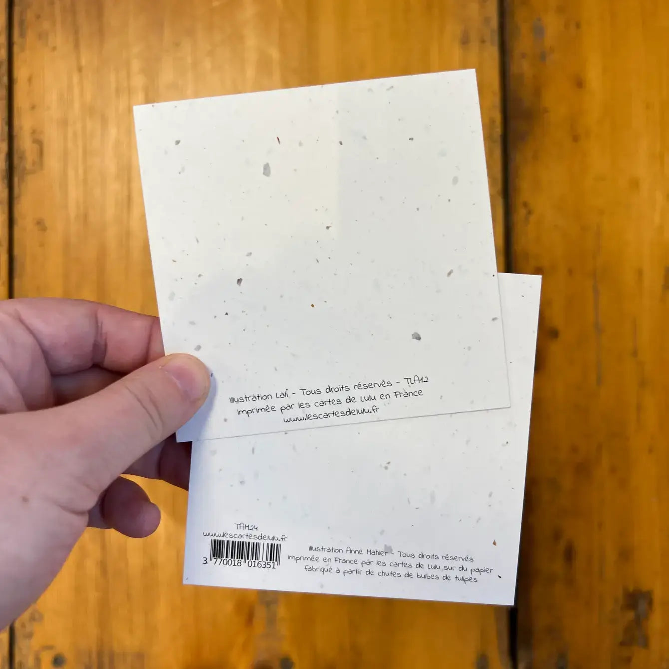 1 x petite carte carré traditionnelle condoléances
