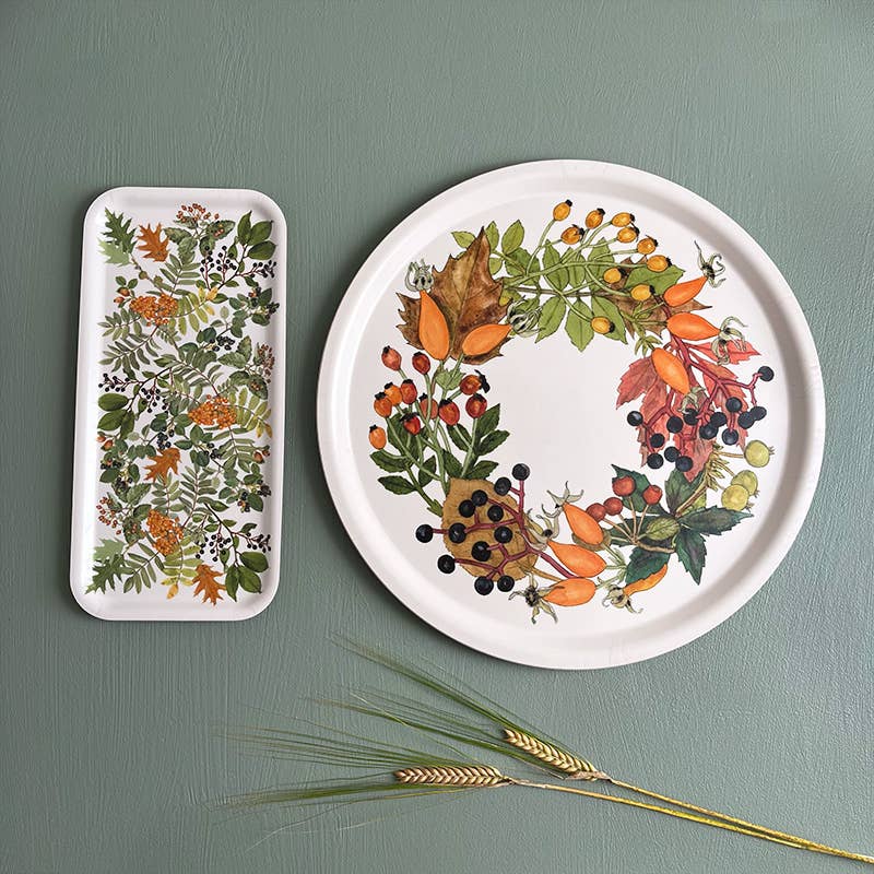 Autumn - plateau de service en bois 32x15 cm - Fabriqué en Europe