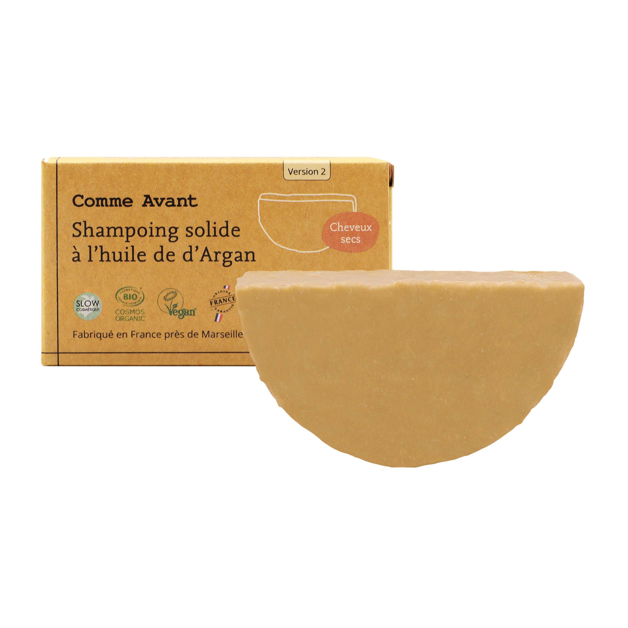 Shampoing solide à l'huile d’argan (Cheveux secs)