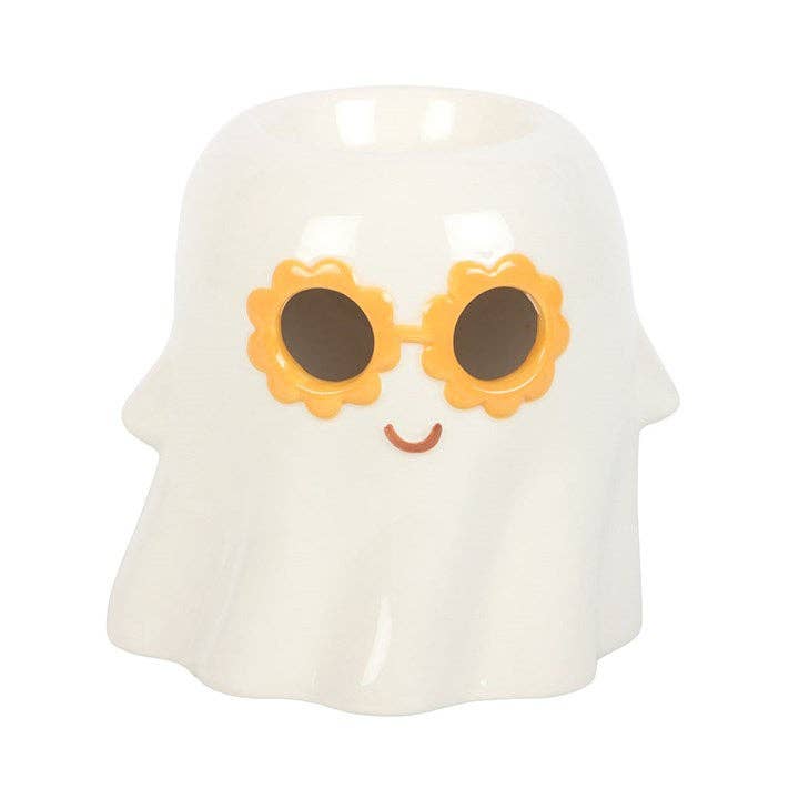 Brûleur d'huile et chauffe-cire fantôme groovy pour Halloween