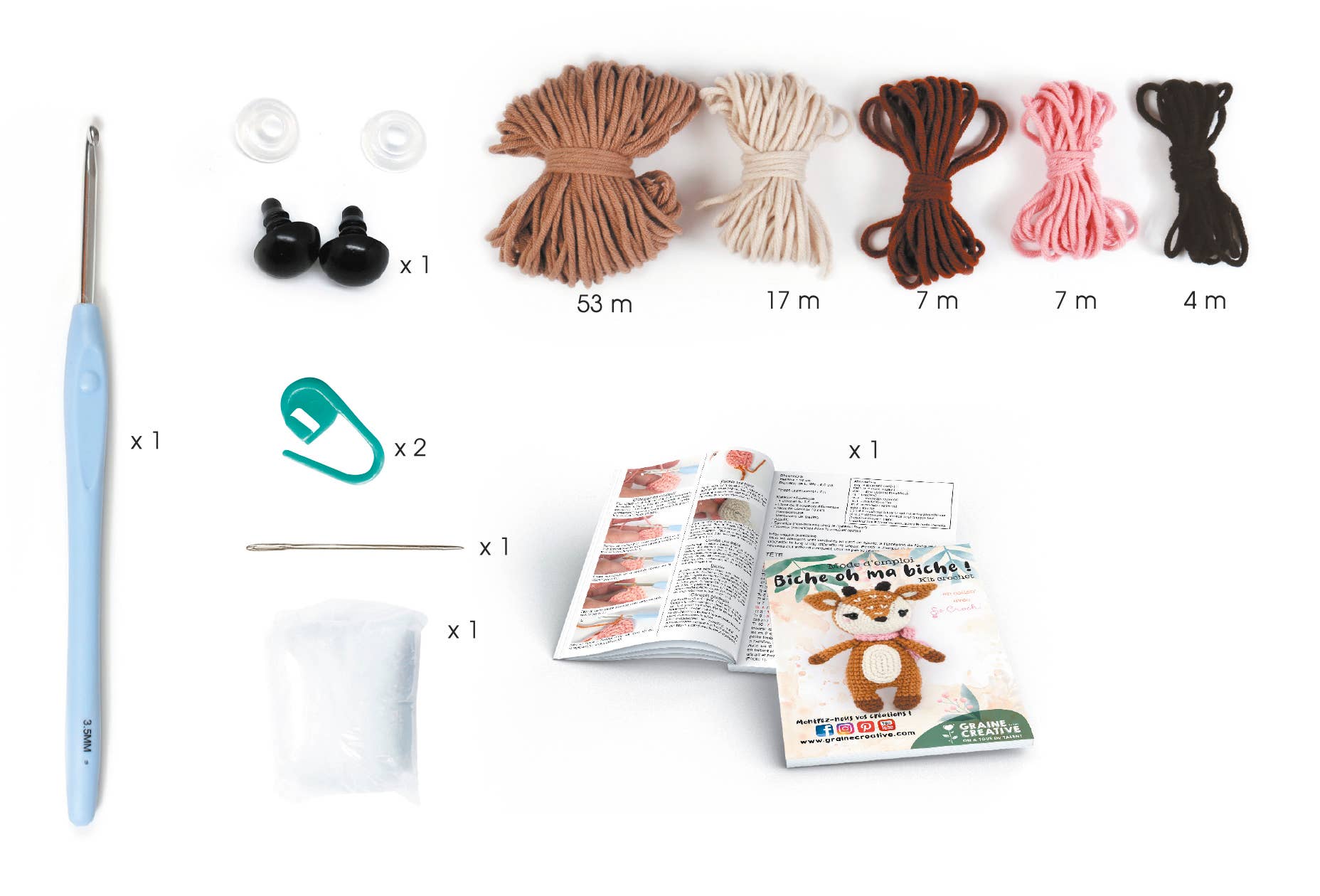 KIT CROCHET BICHE 170 mm