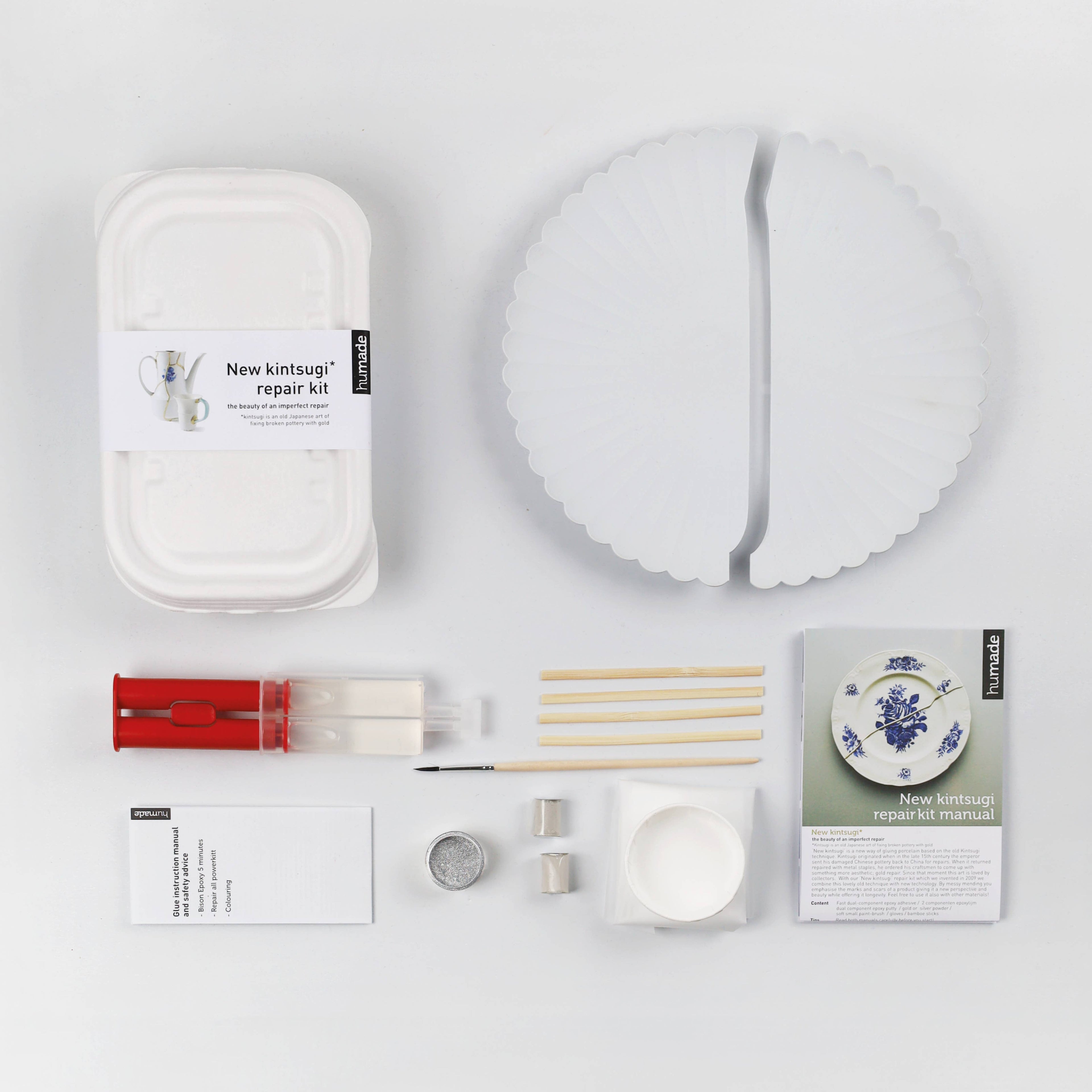 Kit Kintsugi, argenté | l'emballage de vente original depuis 2009