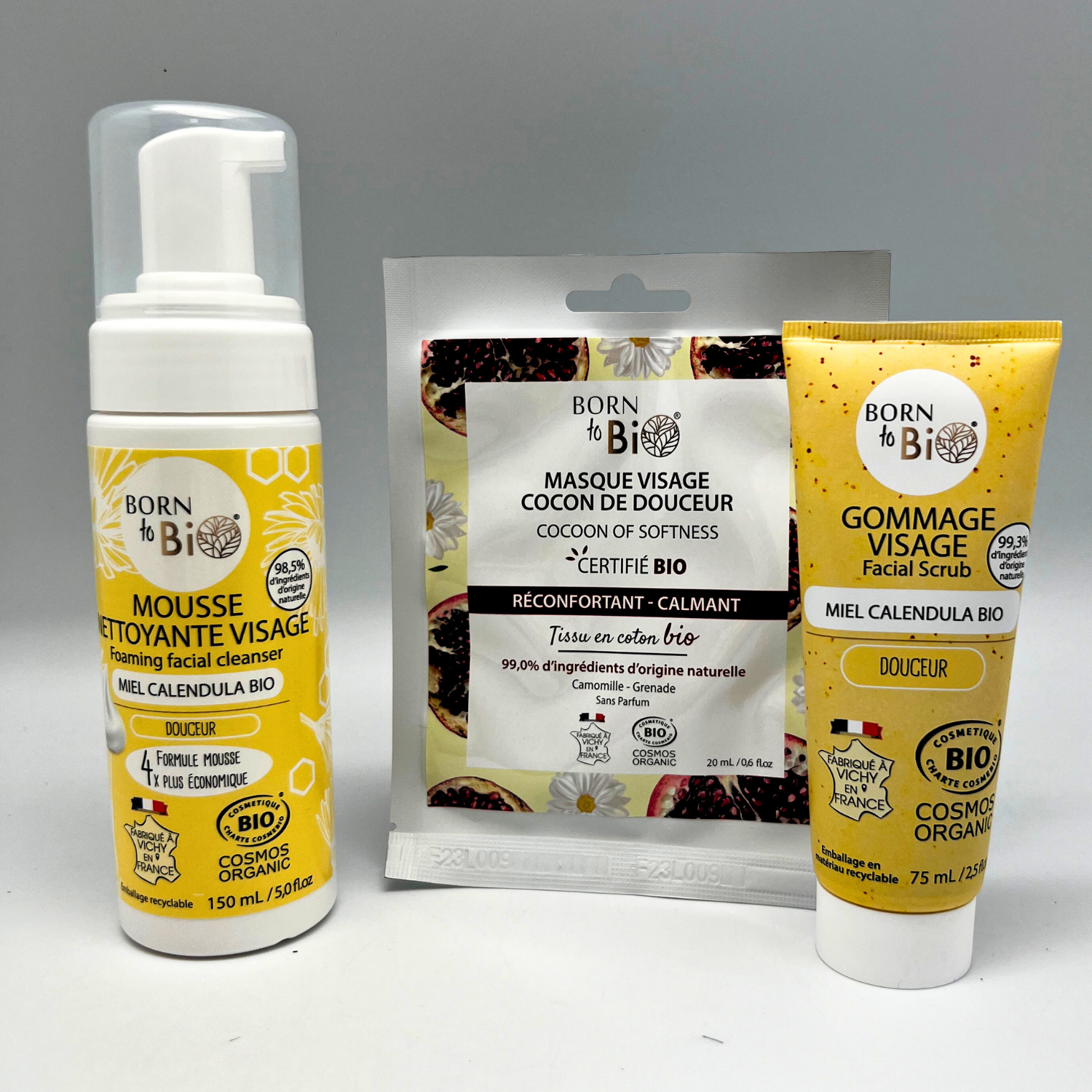 Masque visage Cocon de Douceur en coton - Certifié Bio