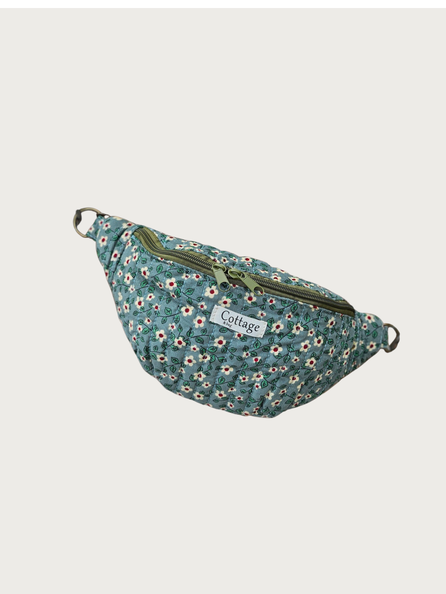 Banane  100 % coton   : Petite blanche bleu