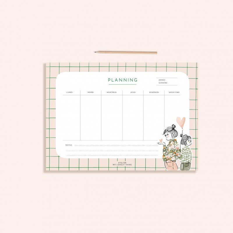Agenda hebdomadaire « Happy »