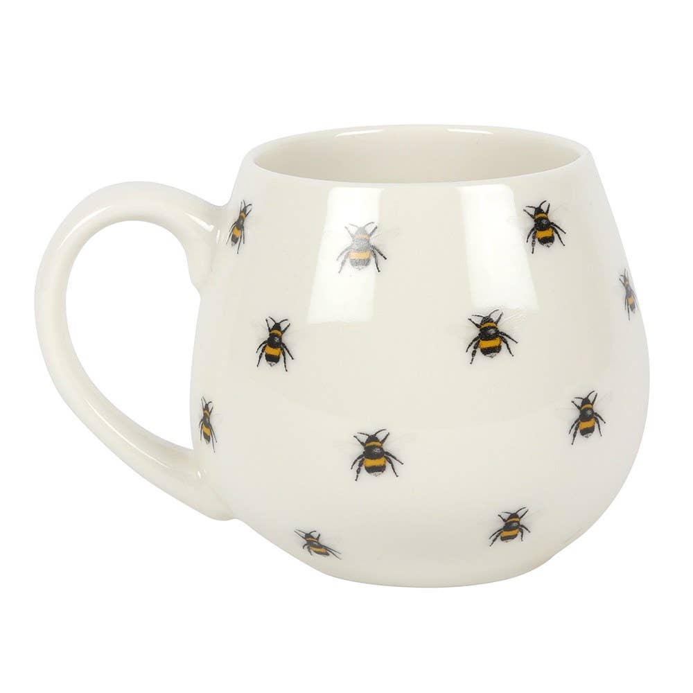 Mug arrondi imprimé abeille