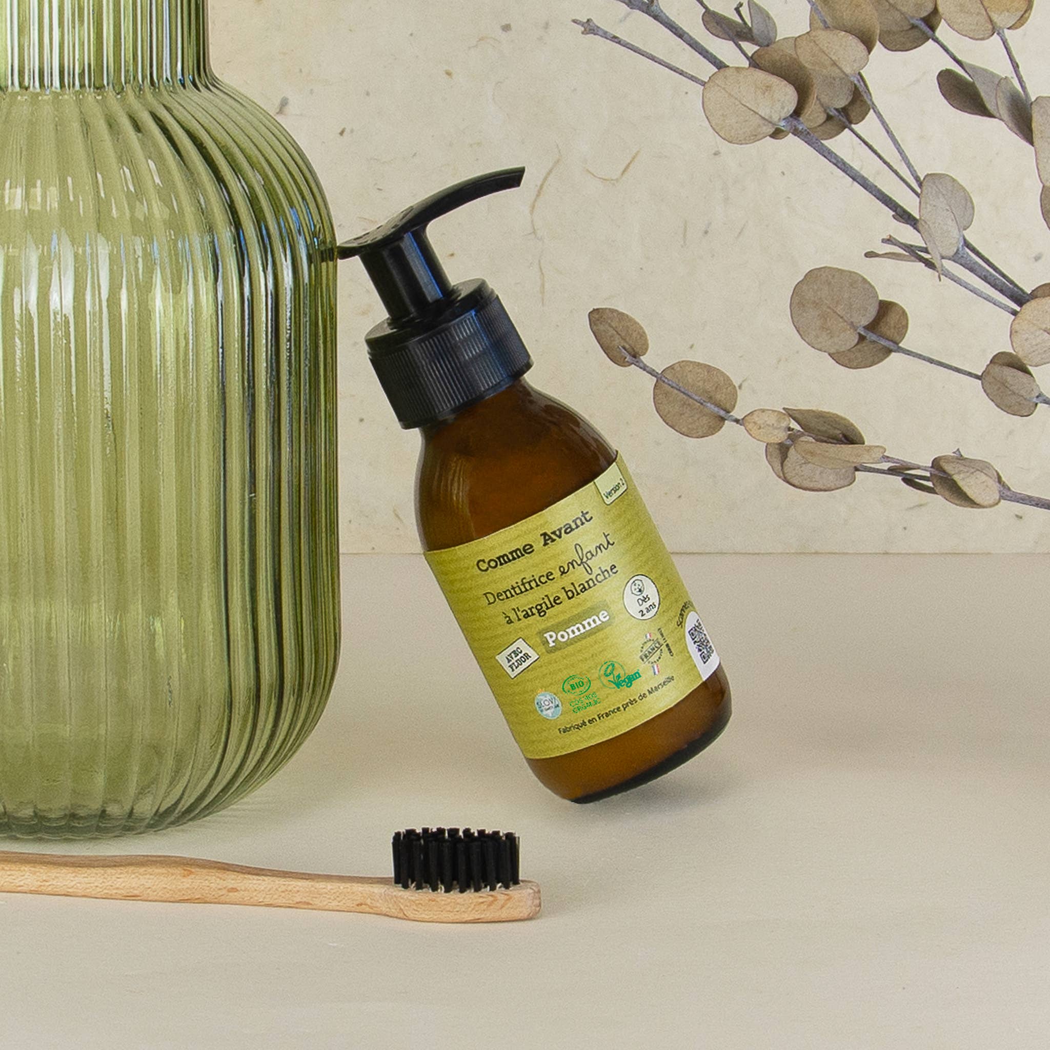 Dentifrice bio enfant à la pomme 🍏: 1 dentifrice - 90ml
