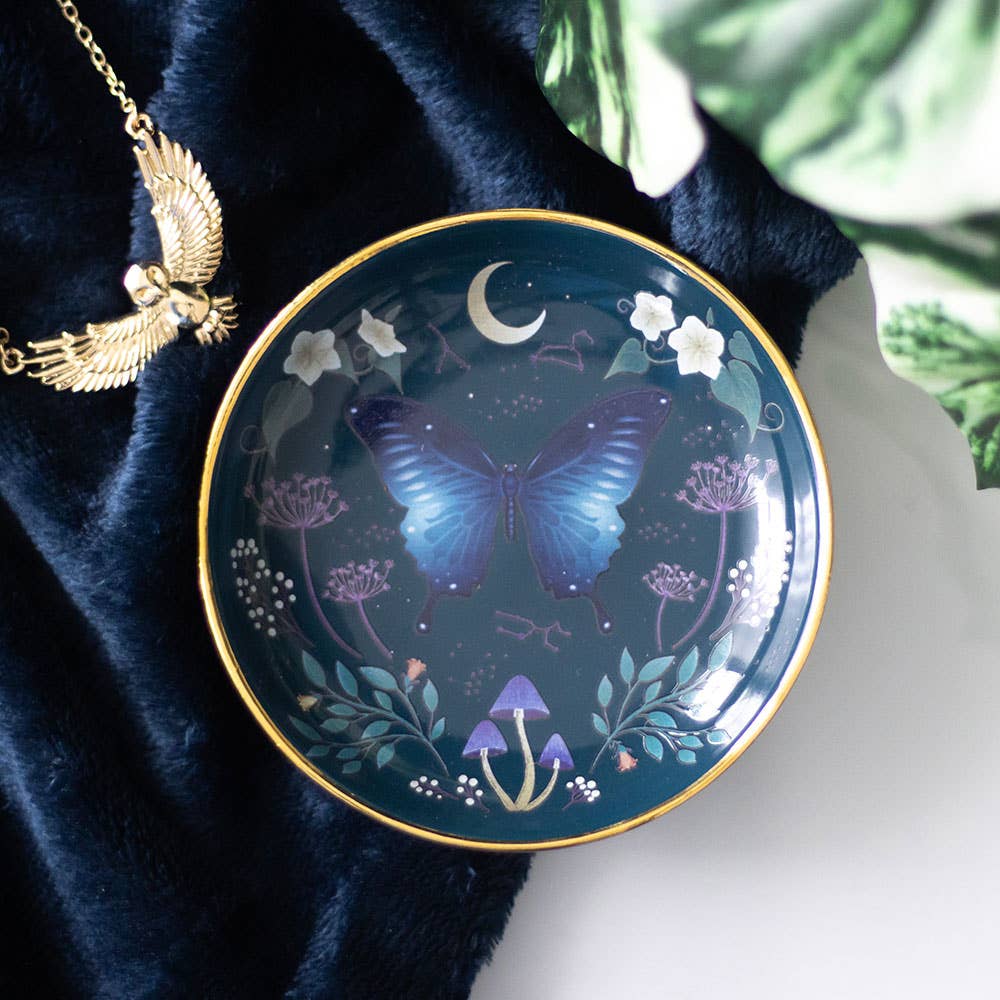 Plat à babioles rond Midnight Moth