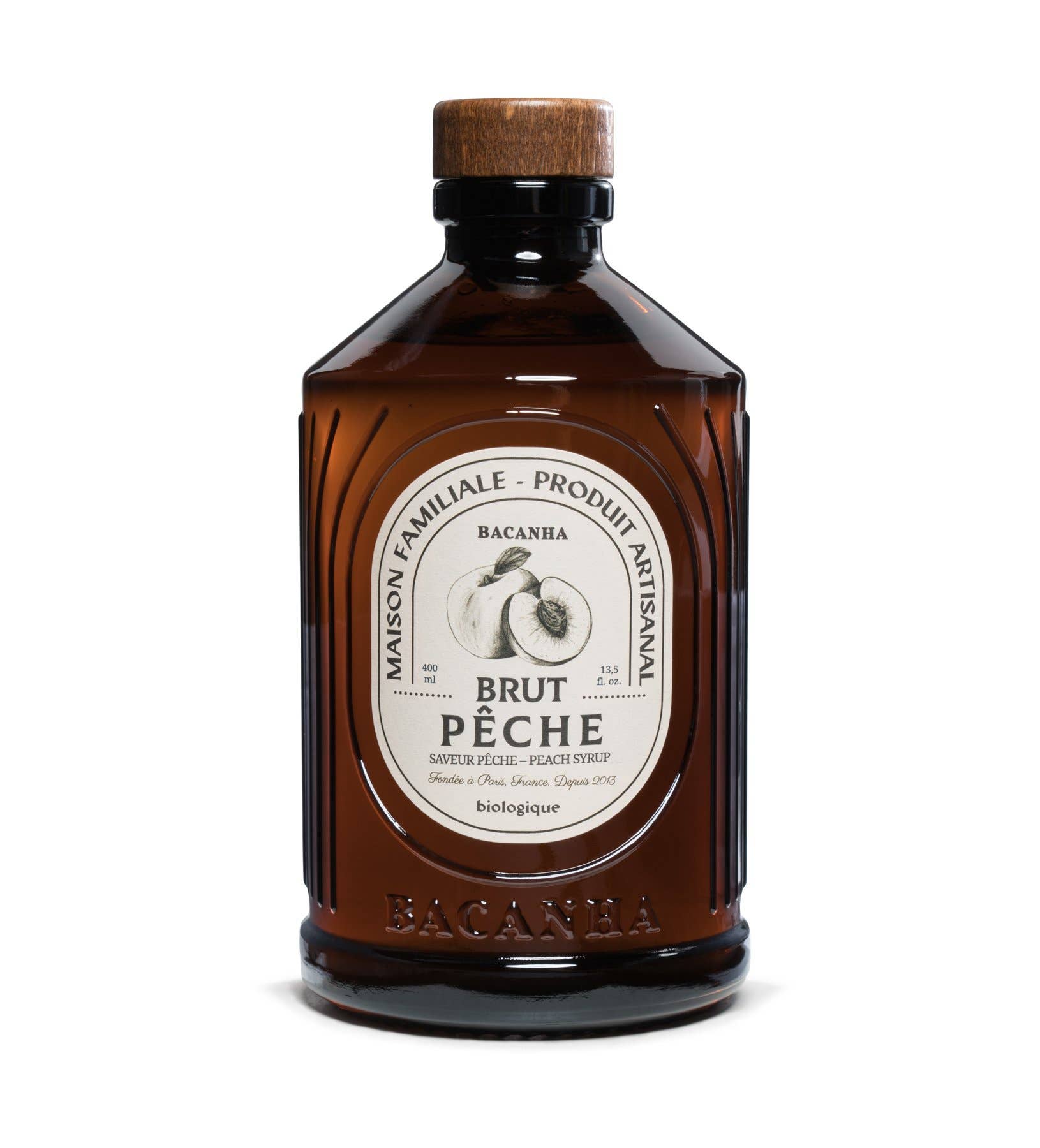Sirop de Pêche Blanche Brut Biologique - 400 ml