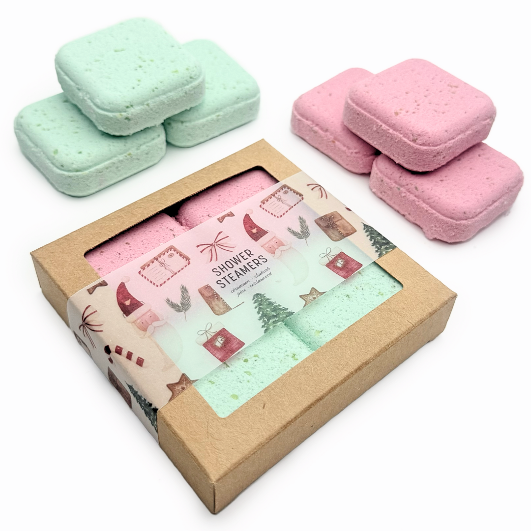 VAPEURS DE DOUCHE DE NOËL | COFFRET CADEAU 4PCS |