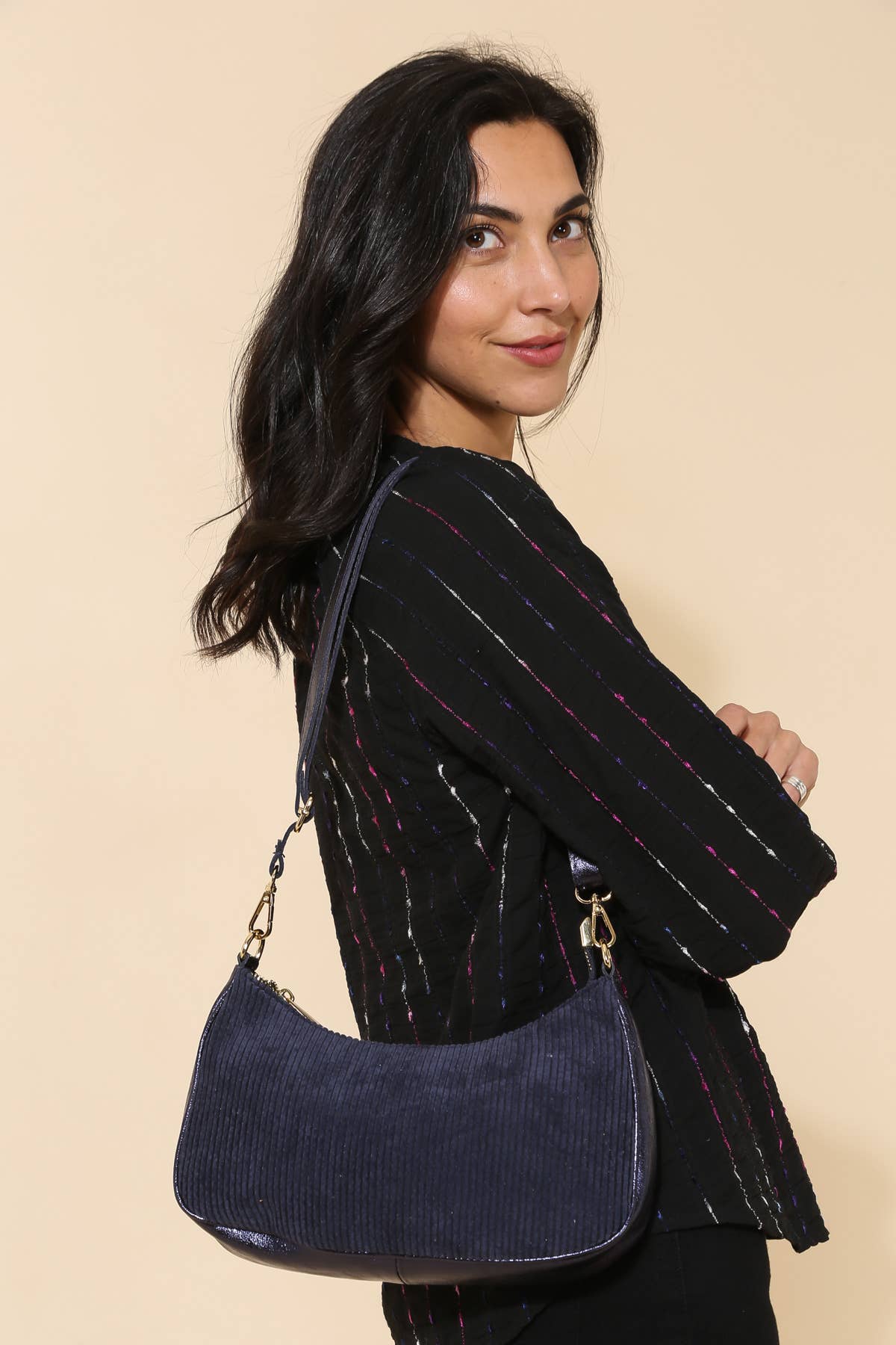 Sac ELEANORE VELOURS - 4134: Marine