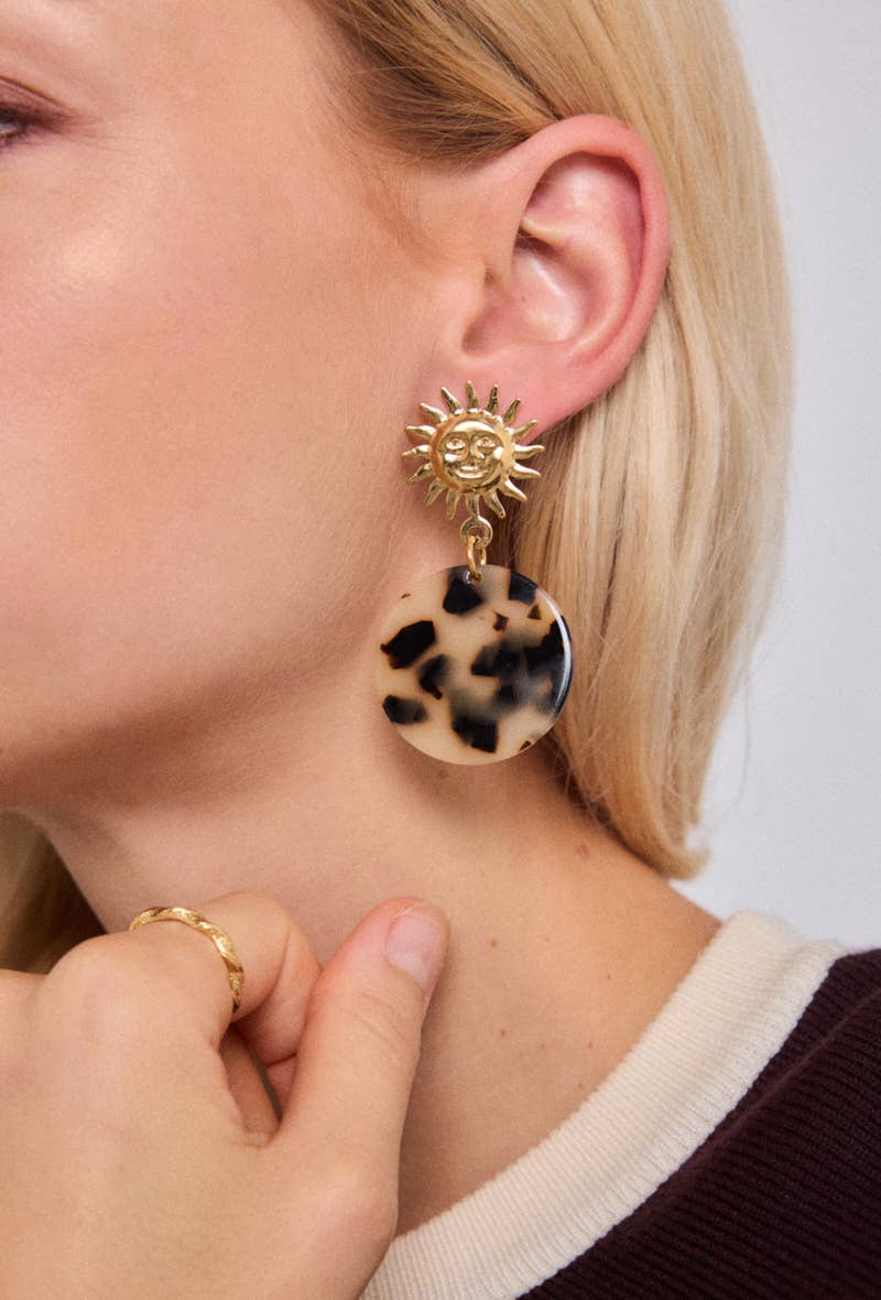 Boucles d'oreille en acier inoxydable 124RX195: Or / 100% Acier inoxydable