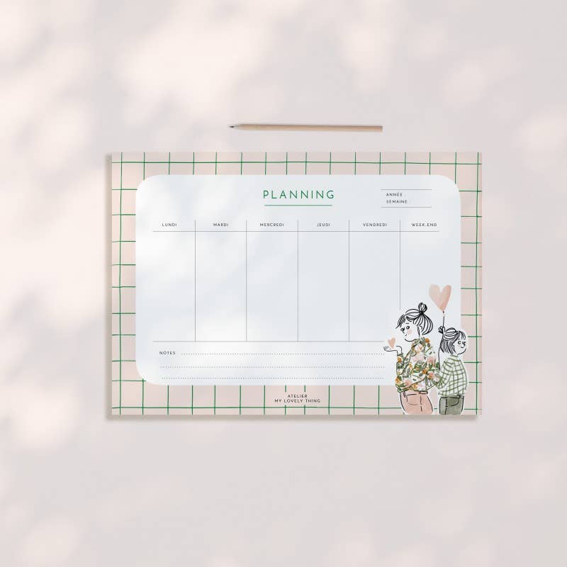 Agenda hebdomadaire « Happy »