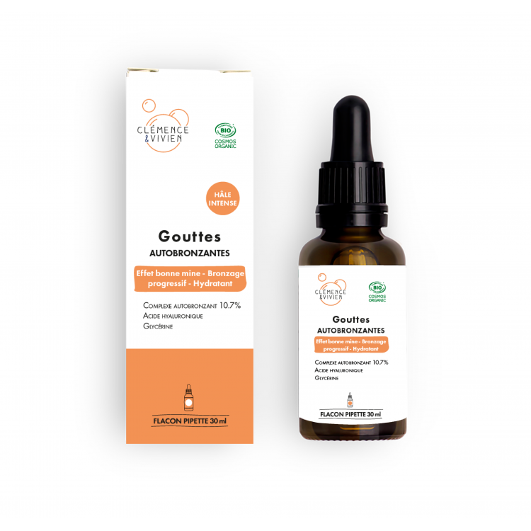 Gouttes autobronzantes hâle intense