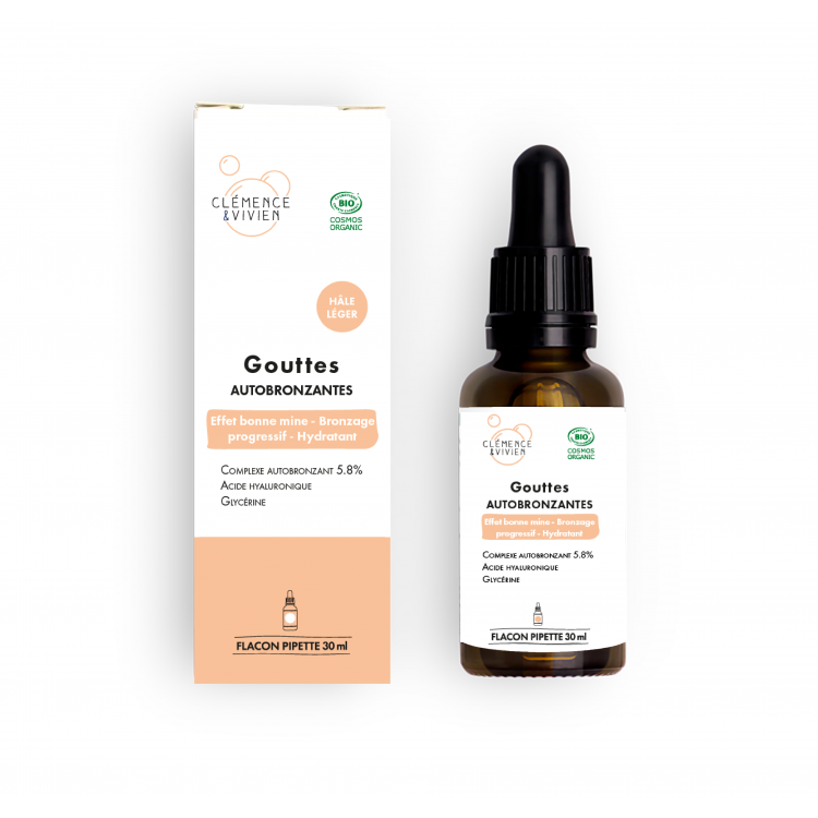 Gouttes autobronzantes hâle léger