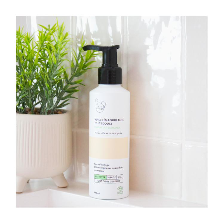 Huile démaquillante rinçable Toute Douce Parfum Lait d'amande 150 ml