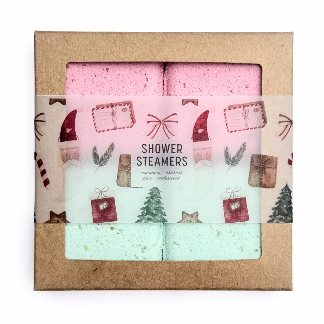 VAPEURS DE DOUCHE DE NOËL | COFFRET CADEAU 4PCS |