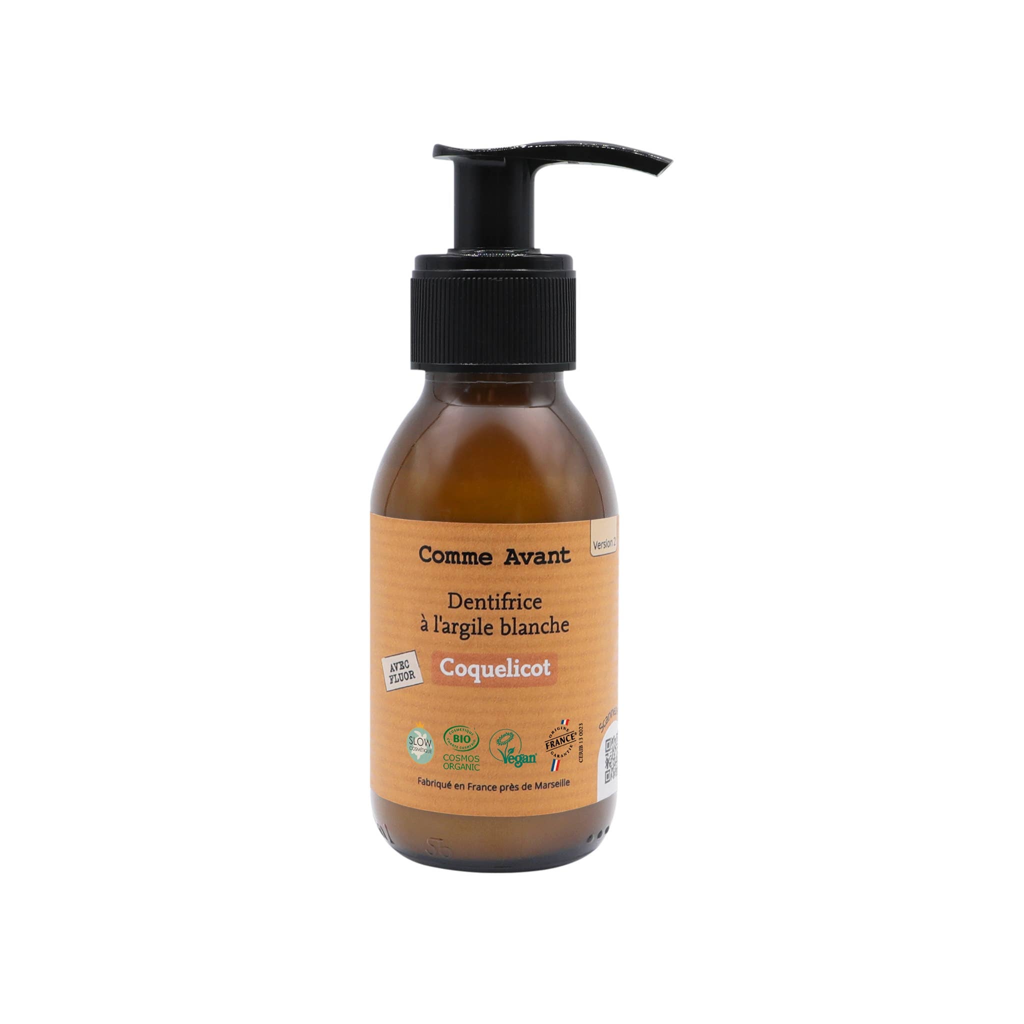 Dentifrice bio en pâte au coquelicot: 1 dentifrice - 90ml