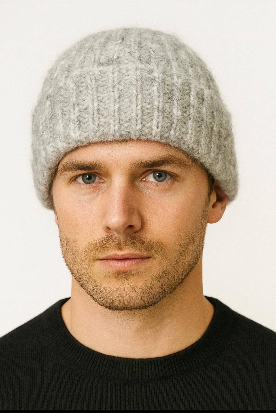 BX-31 Bonnet mixte avec doublure : Gris