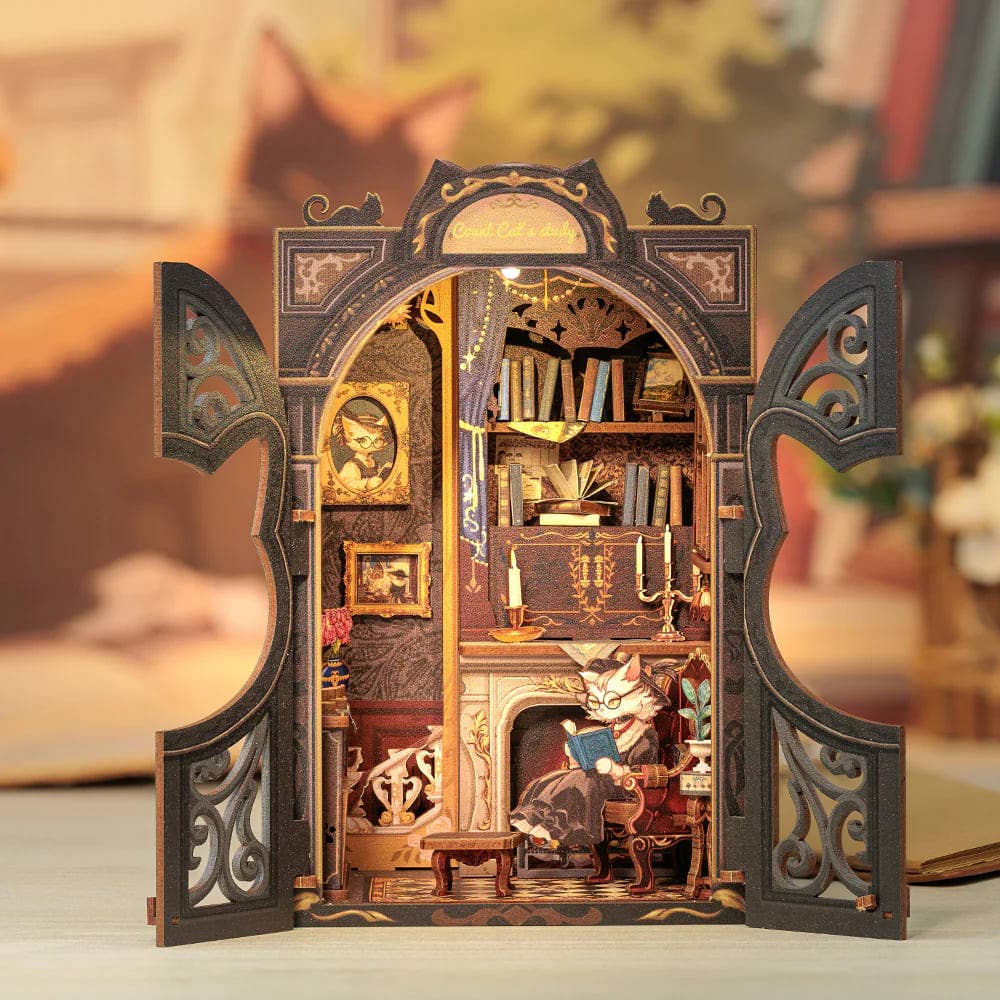 Count Cat's Study - Book Nook