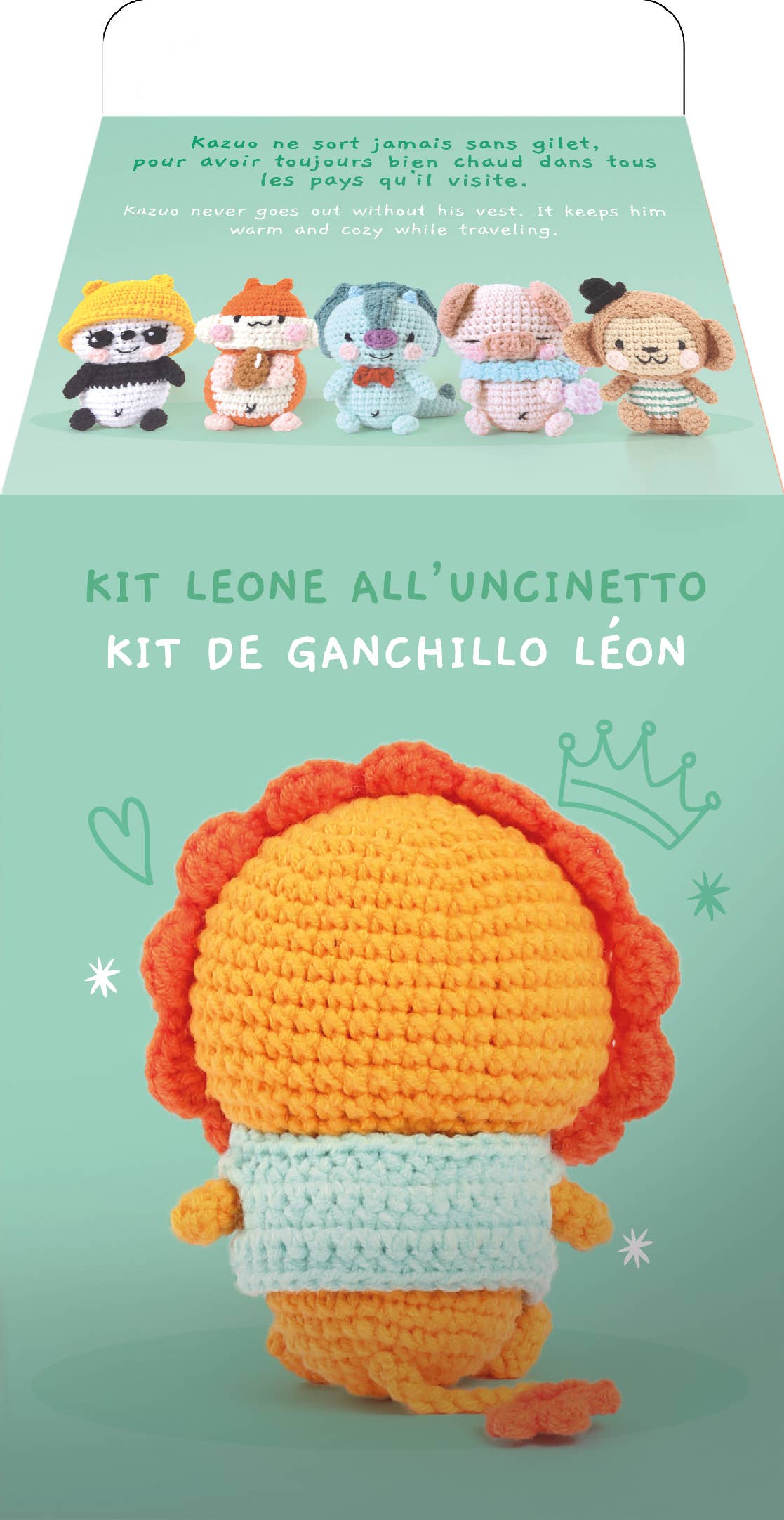 KIT MINIGURUMI LION KAZUO 100MM