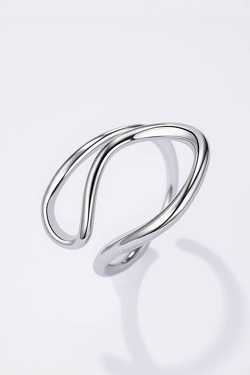 Bague en acier inoxydable 424AQ235: Or / 100% Acier inoxydable