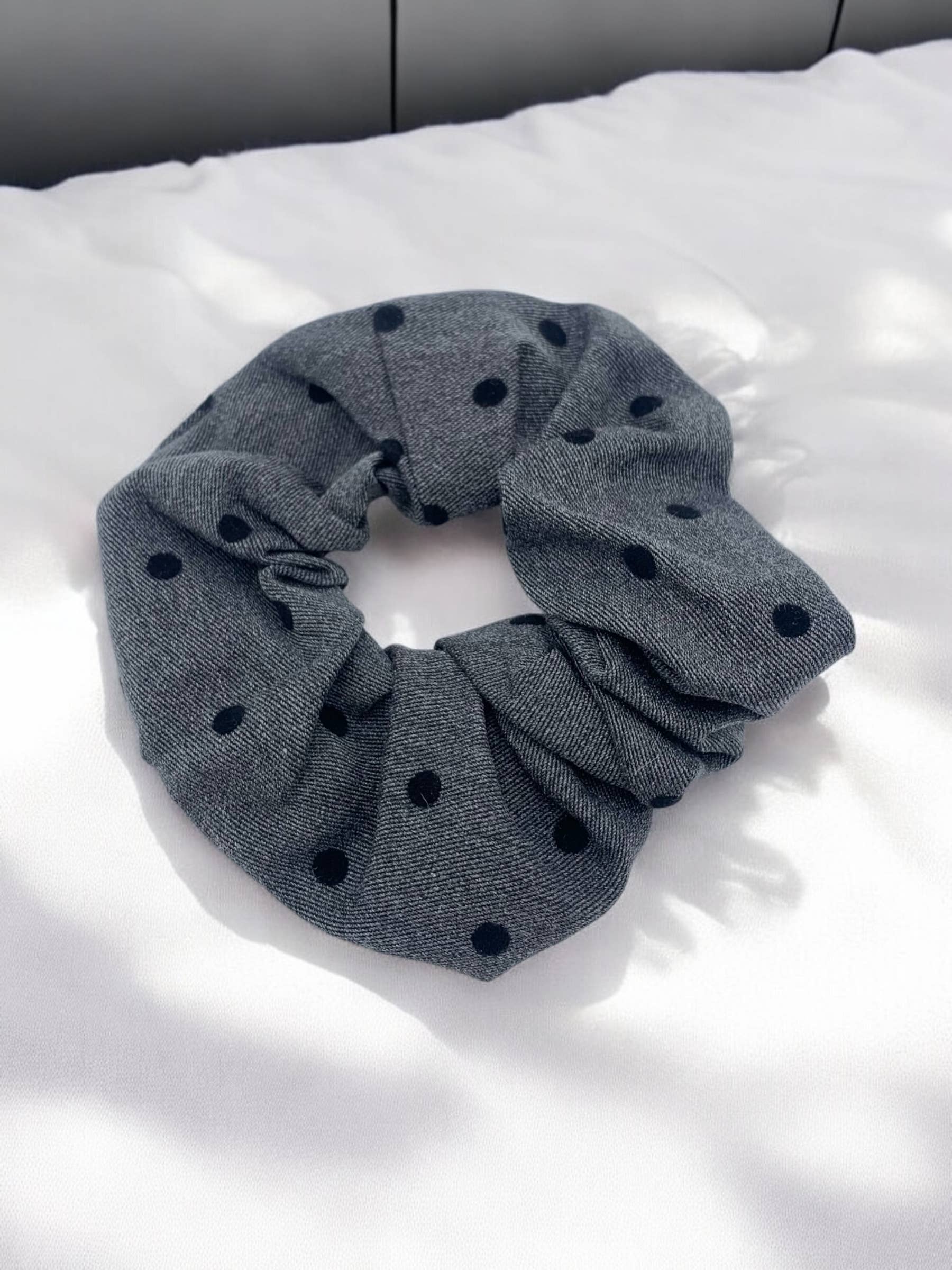 Chouchou à motifs Noir
