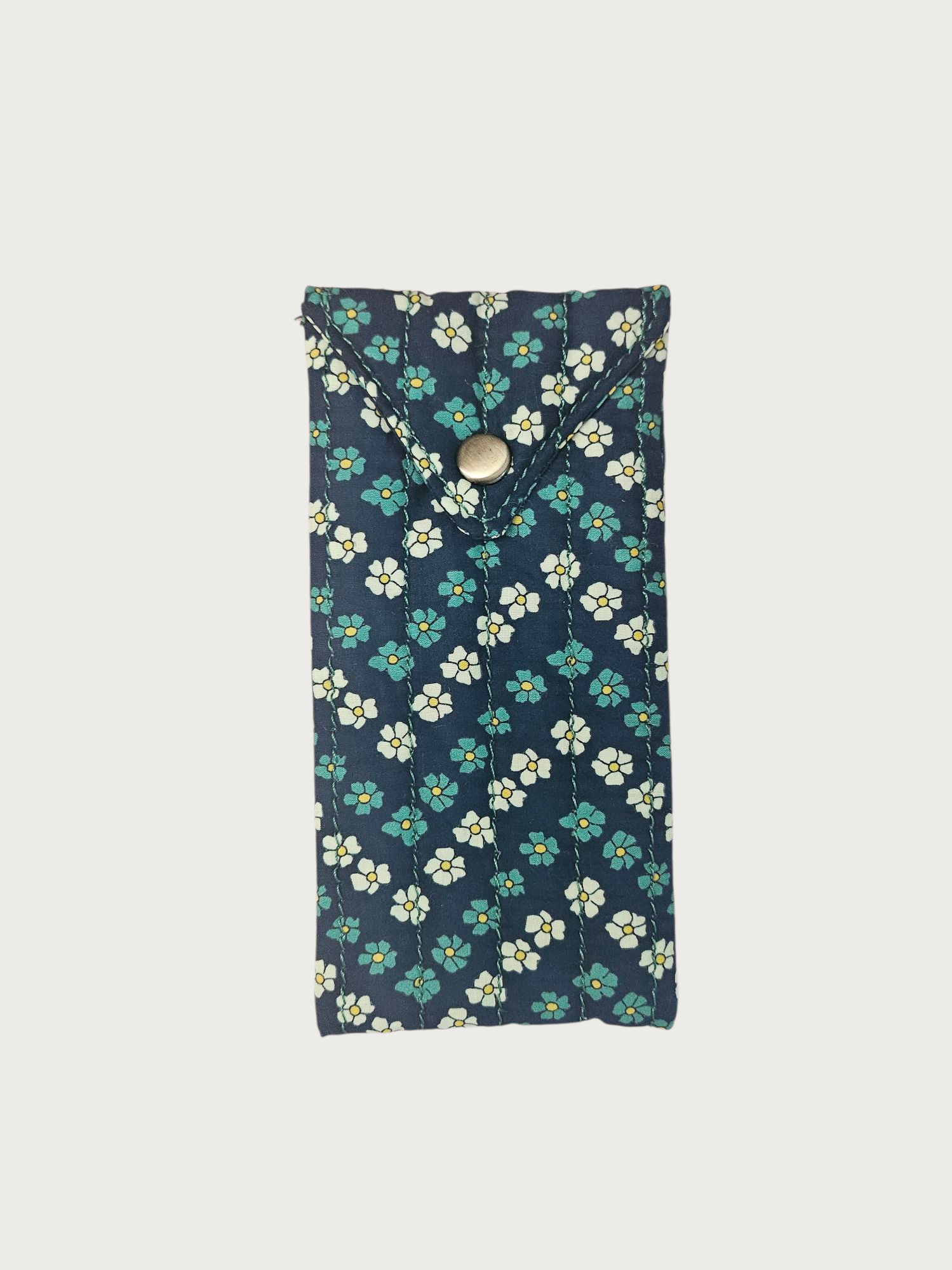 Trousse  lunette / stylo en 100 % coton : Zig bleu