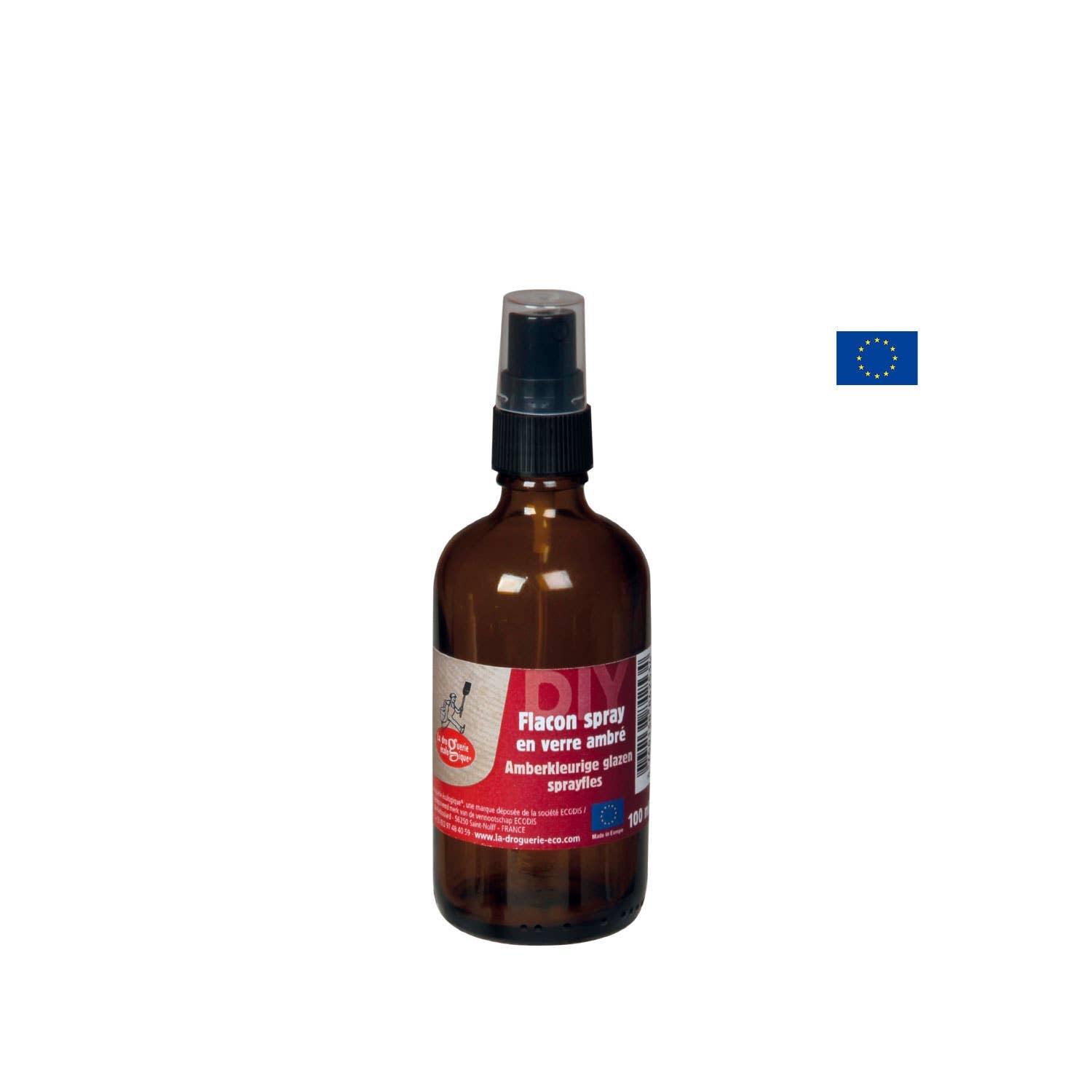 Flacon Spray En Verre Ambré 100ml - La Droguerie