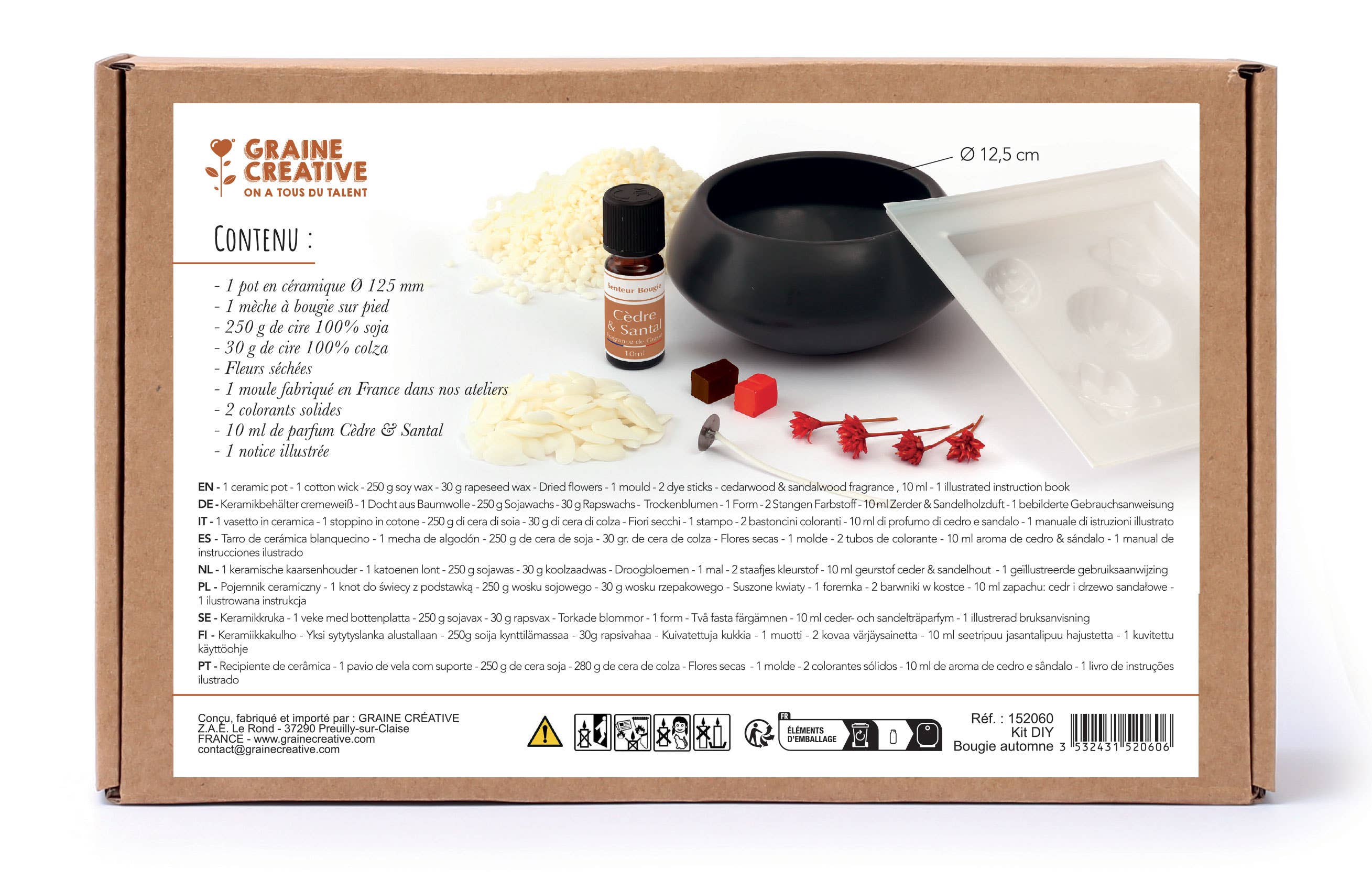 KIT DIY BOUGIE AUTOMNE