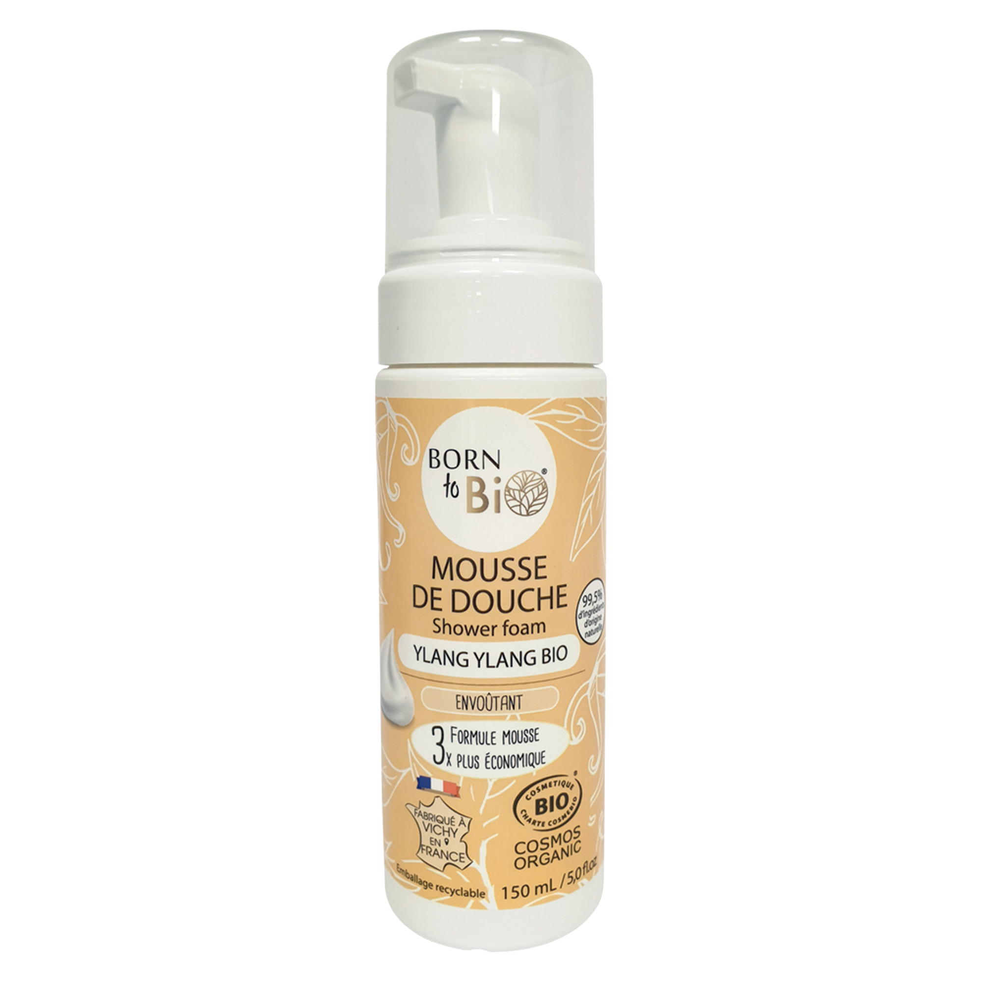 Mousse de douche Ylang ylang Bio Cosmos Organic - 150mL