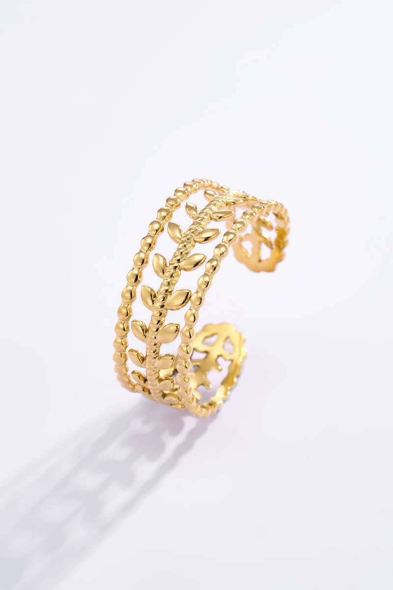 Bague en acier inoxydable 424YC26: Or