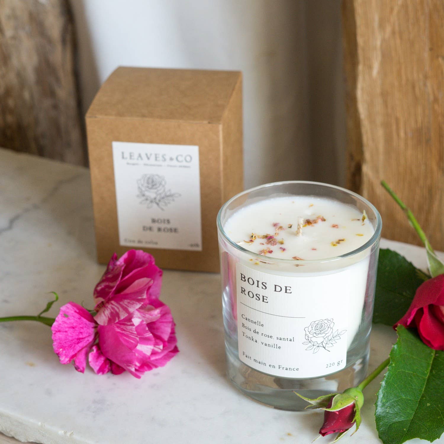Bois De Rose Bougie Parfumée Collection Essentielle: Petite