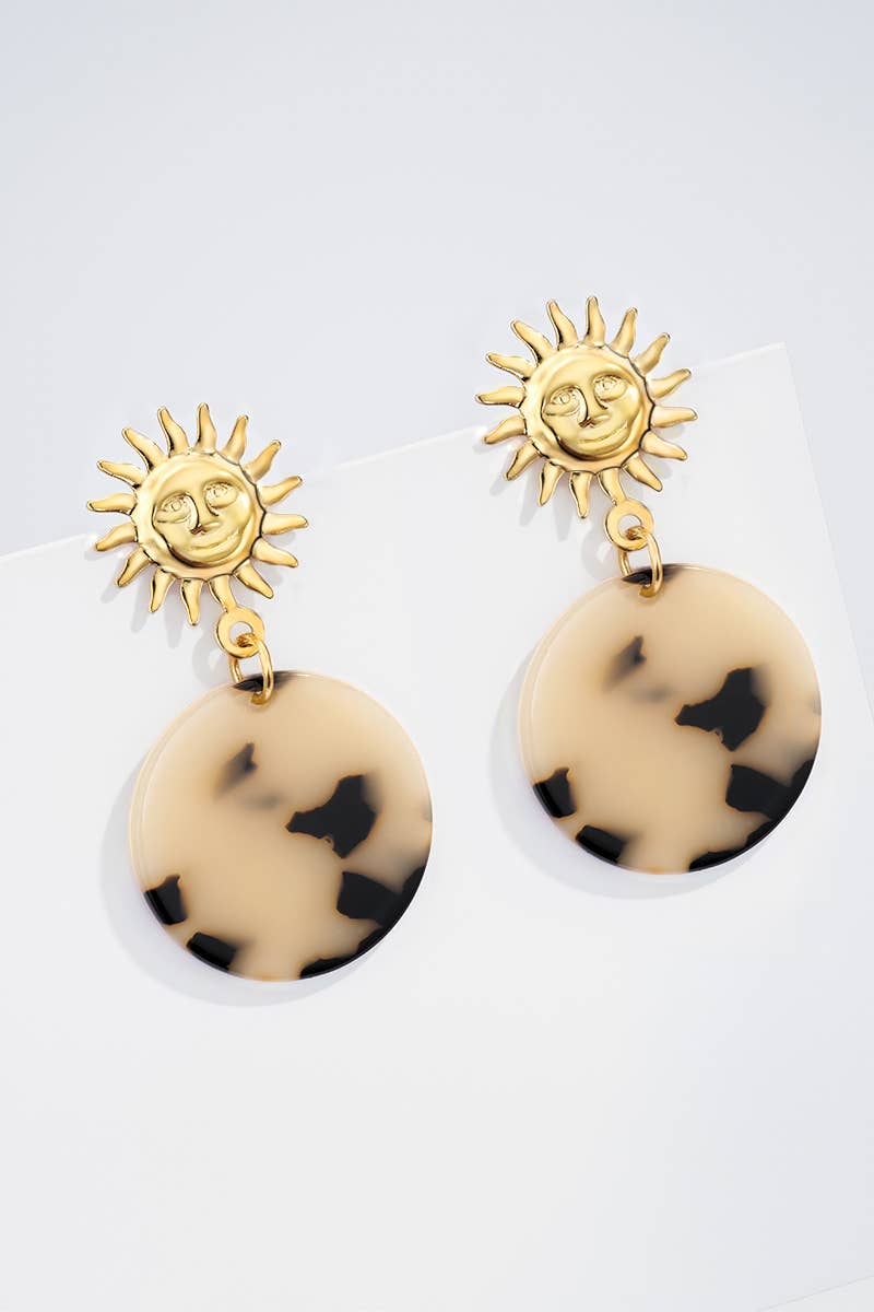 Boucles d'oreille en acier inoxydable 124RX195: Or / 100% Acier inoxydable