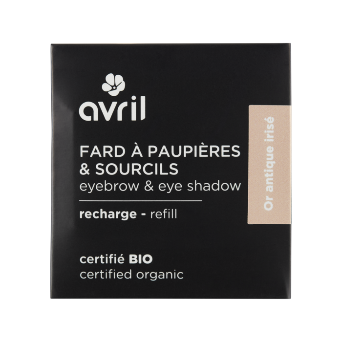 Recharge fard à paupières Or antique irisé Certifiée bio