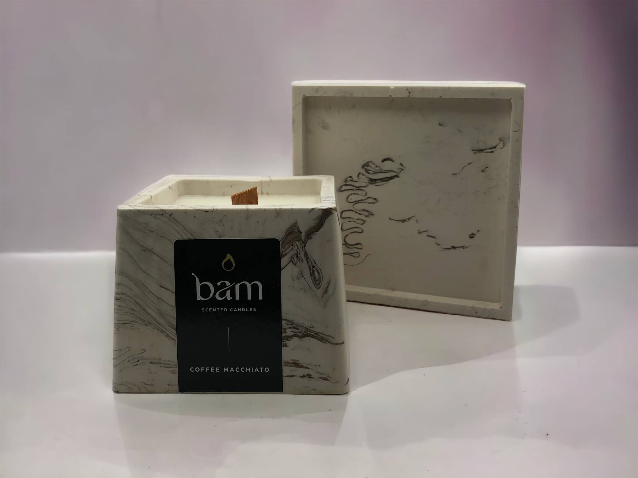 BAM - BOUGIE PARFUMÉE MACCHIATO - Collection SQUARE
