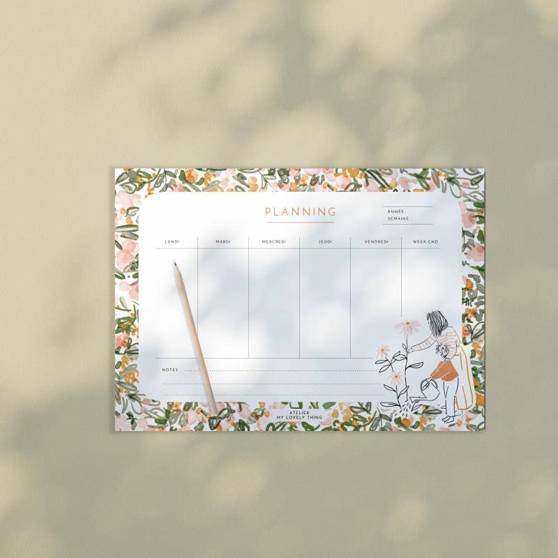 Agenda hebdomadaire « Fleurs »