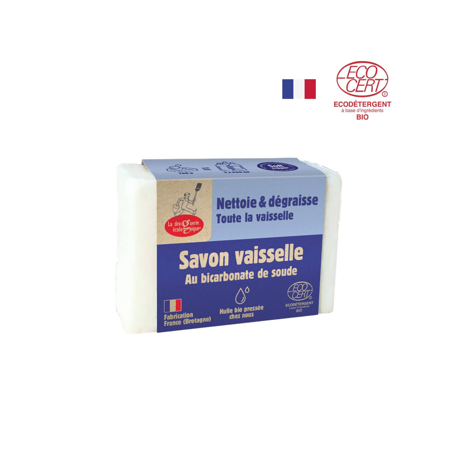 Savon Vaisselle Au Bicarbonate De Soude 150g - La Droguerie