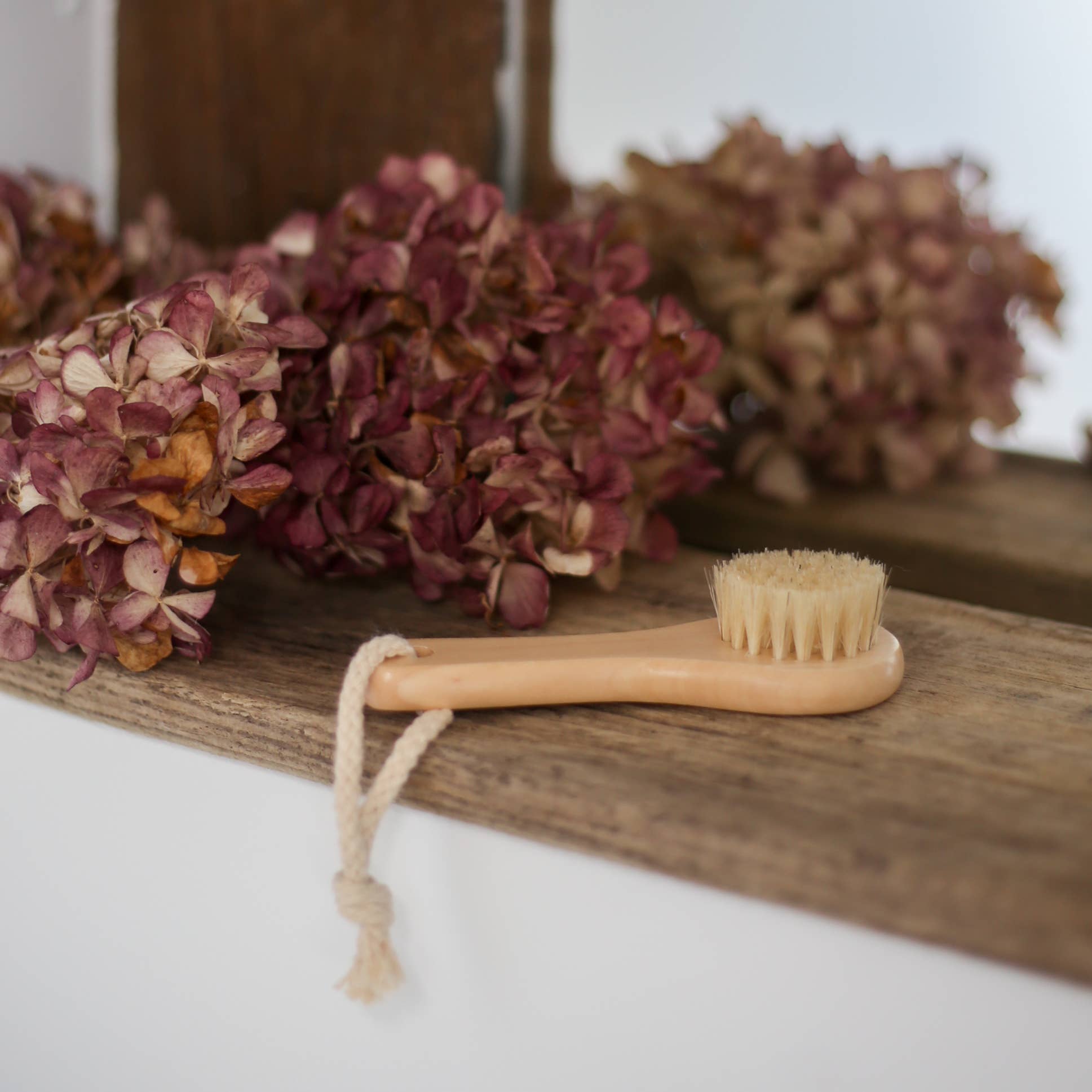 Brosse visage en bois pour soins du visage Spa Éco Nature