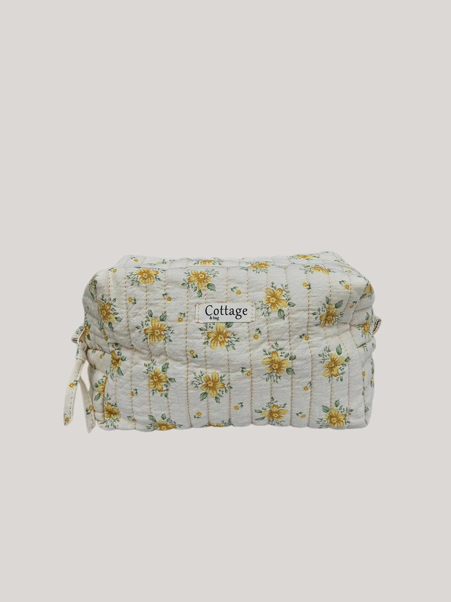 Trousse  de toilette XL 100 % coton  : Espace jaune