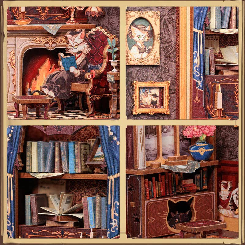 Count Cat's Study - Book Nook
