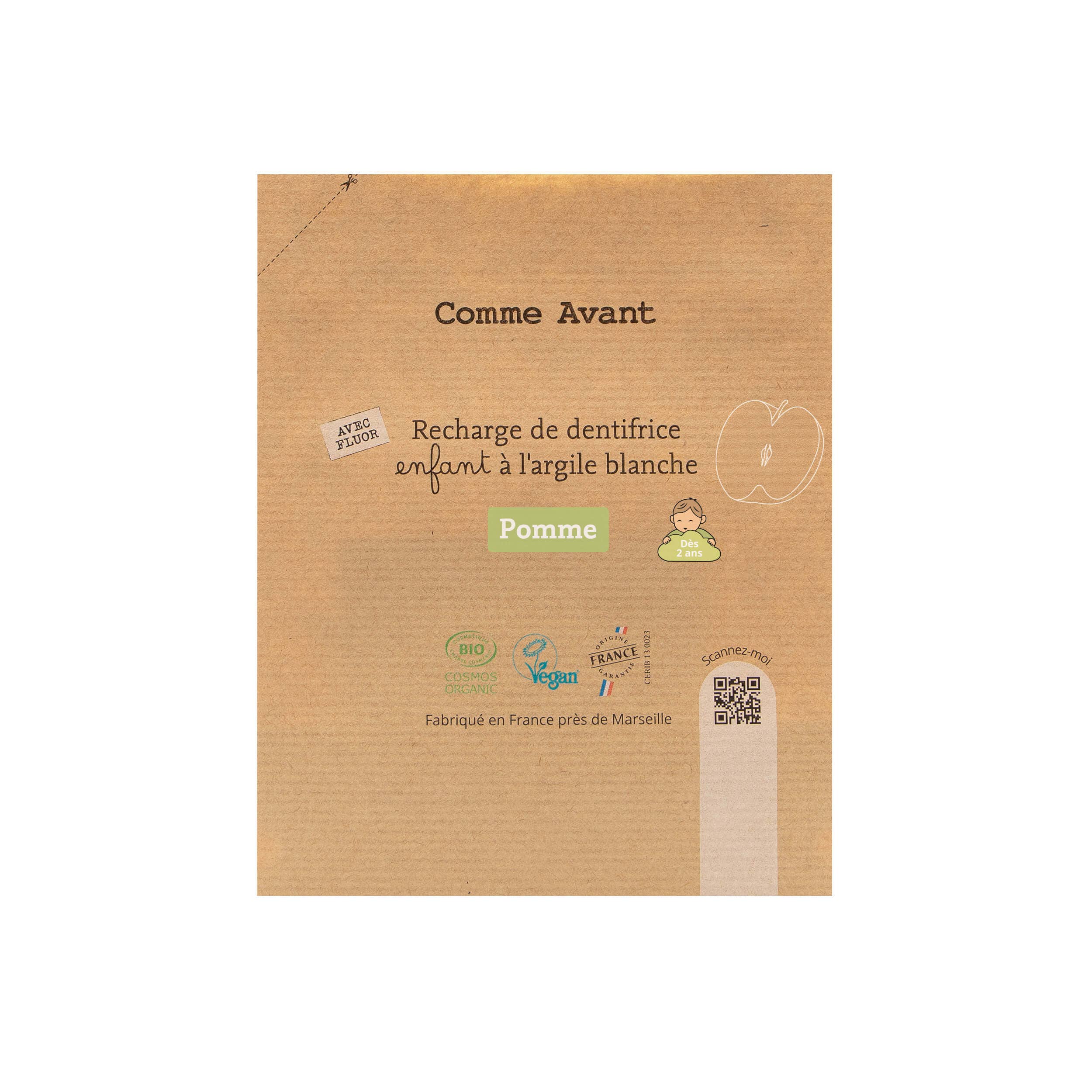 Dentifrice bio enfant à la pomme 🍏: 1 dentifrice - 90ml