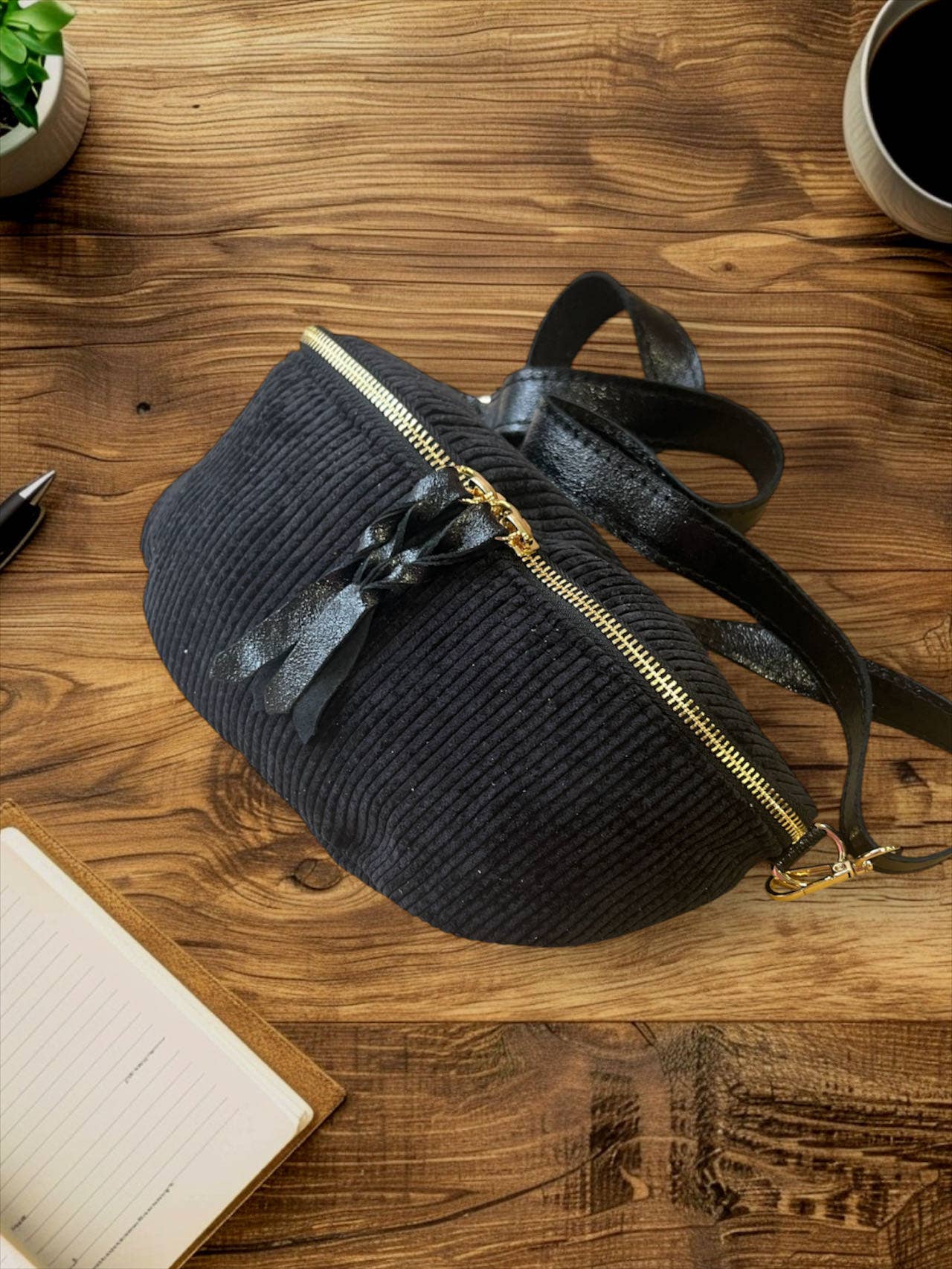 Sac ROSA VELOURS - 4135: Noir