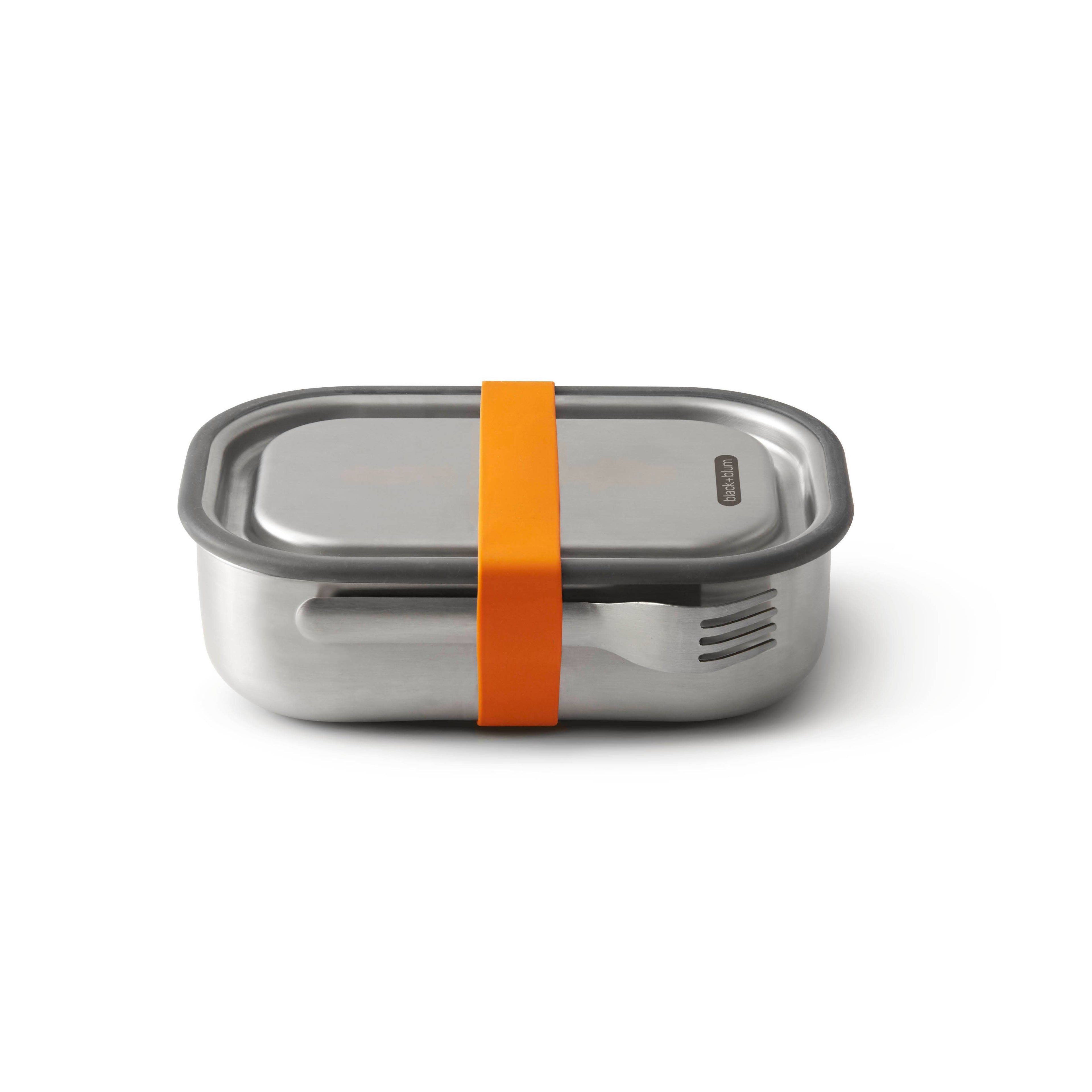 Boîte à lunch en acier inoxydable Grande: Orange