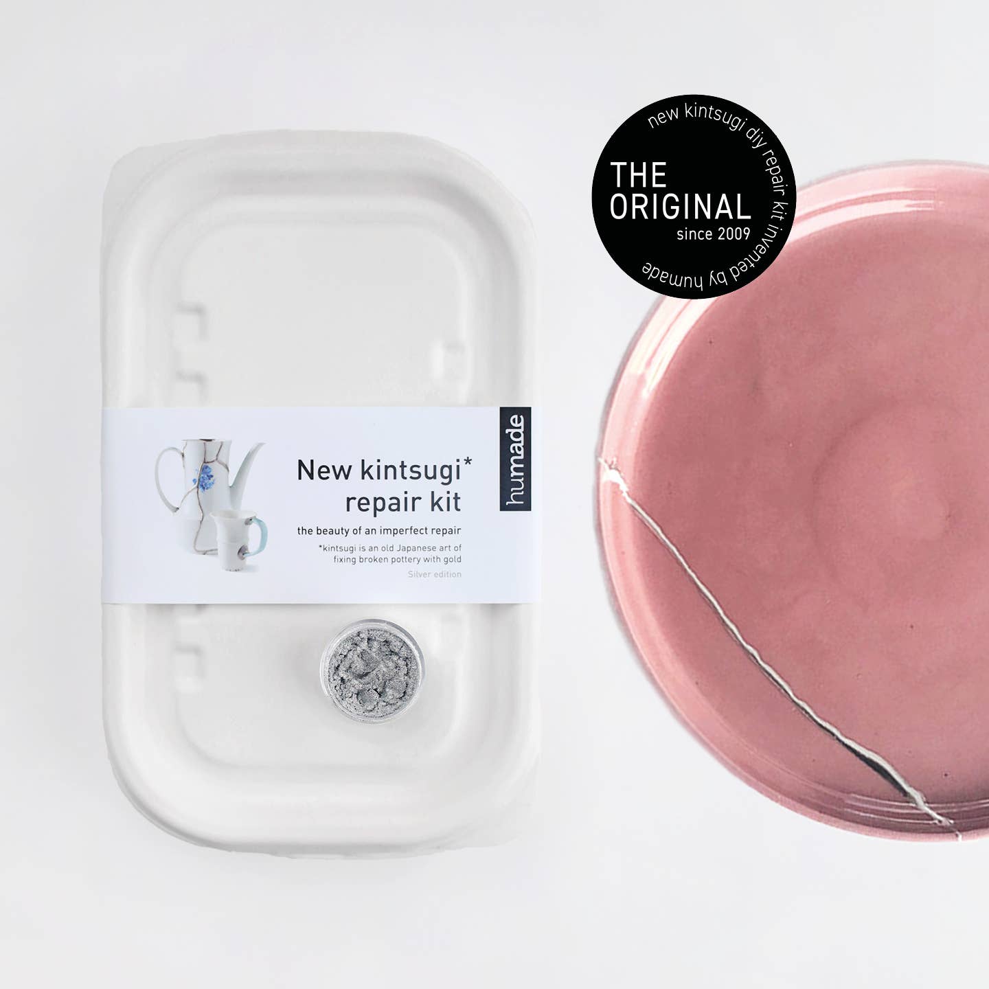 Kit Kintsugi, argenté | l'emballage de vente original depuis 2009