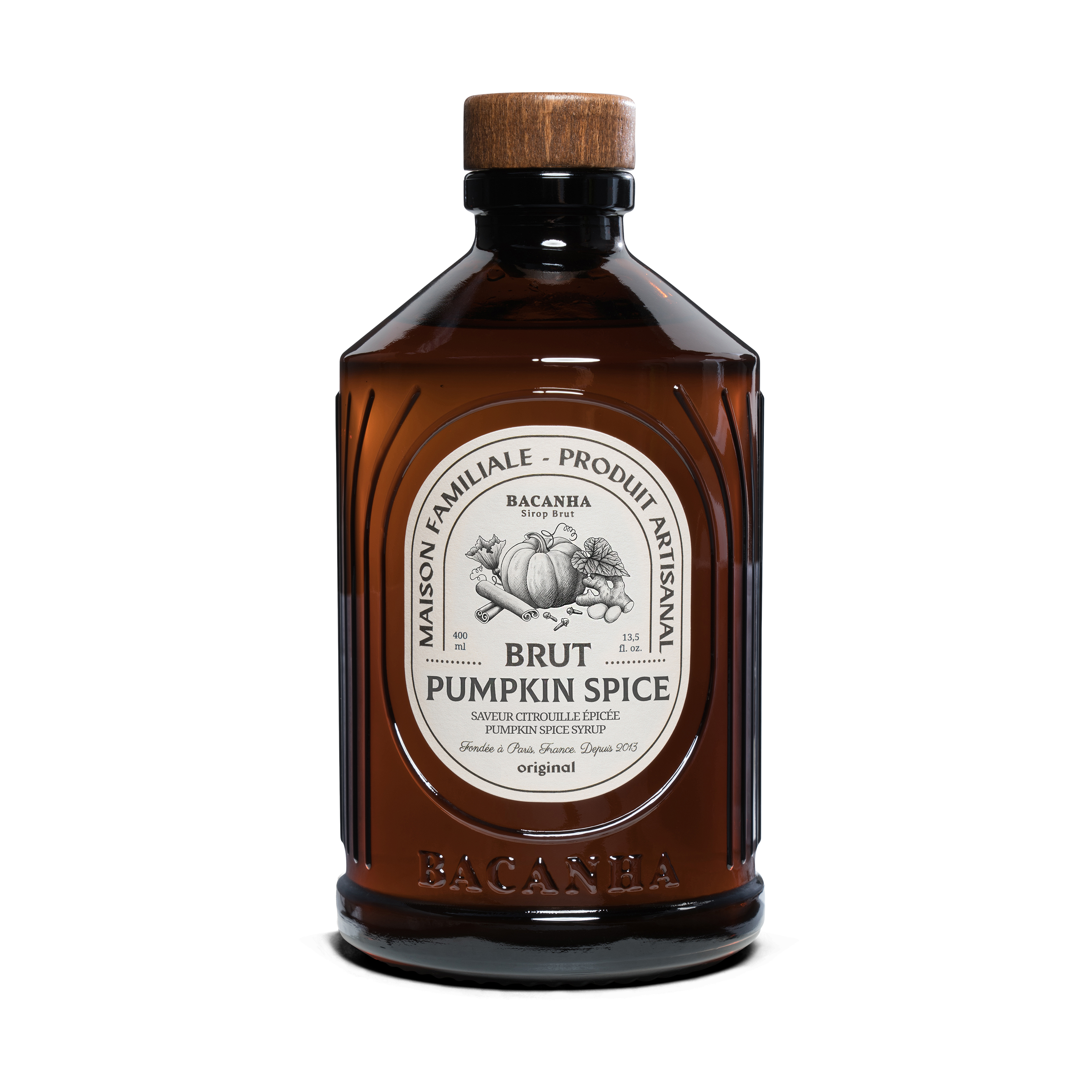 Sirop de Pumpkin Spice Brut (Citrouille Epicée) - 400 ml