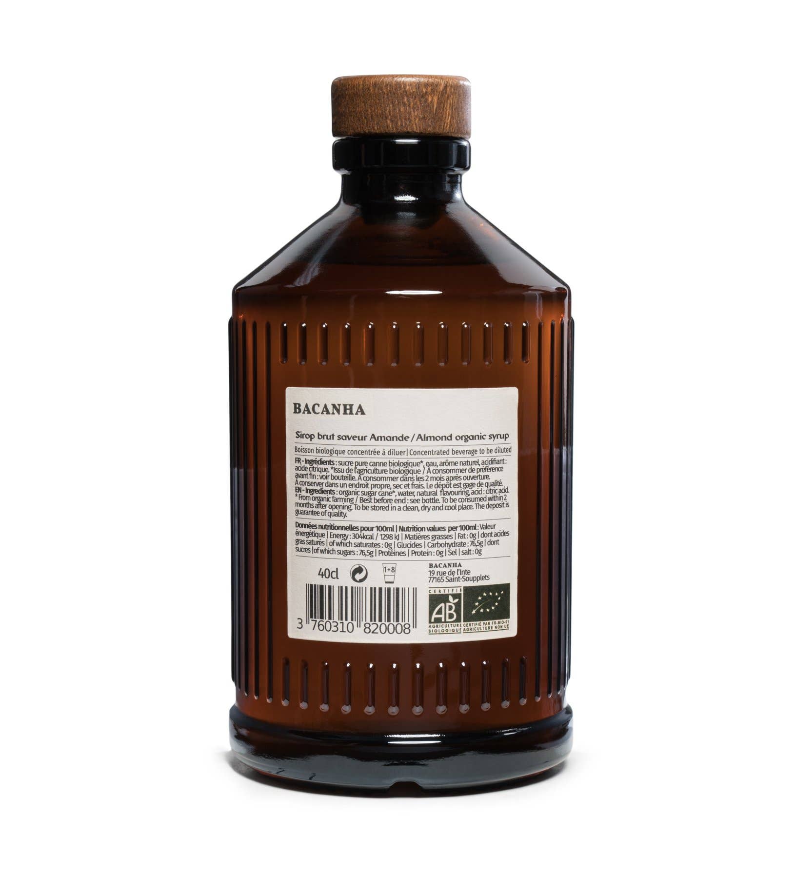 Sirop de Amande Brut Biologique - 400 ml
