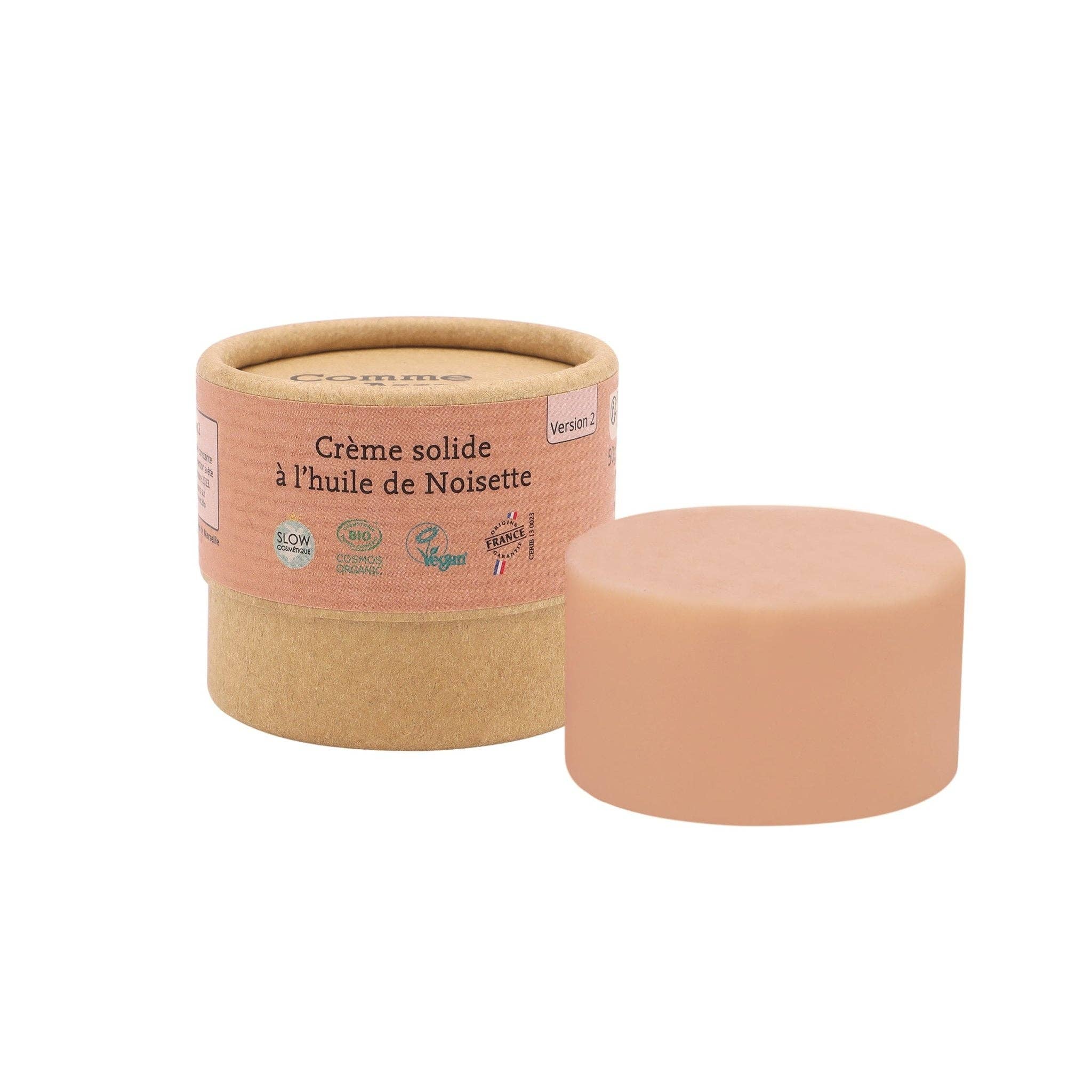 Crème solide à l'huile de noisette 🌰: 1 crème - 50g